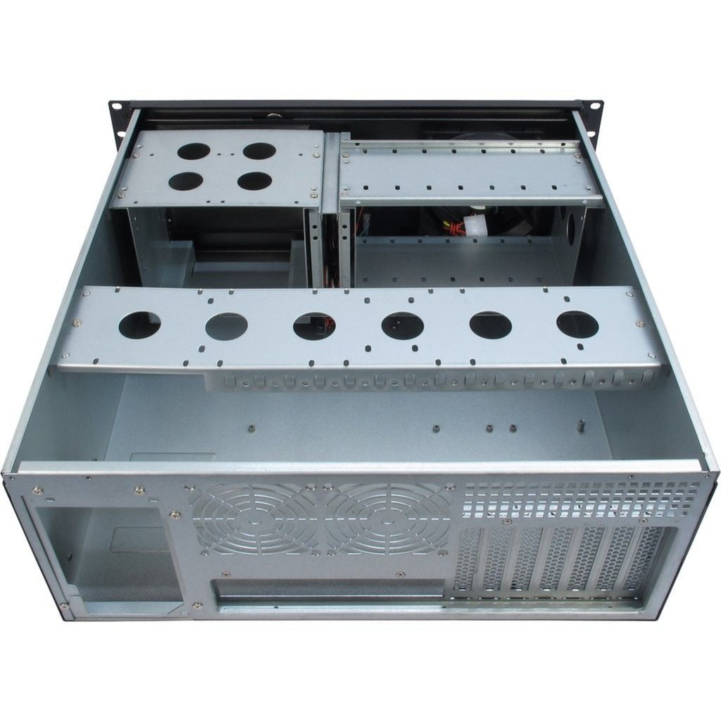 Inter-Tech ipc 4088-s rack behuizing (zwart | 2x usb-a)