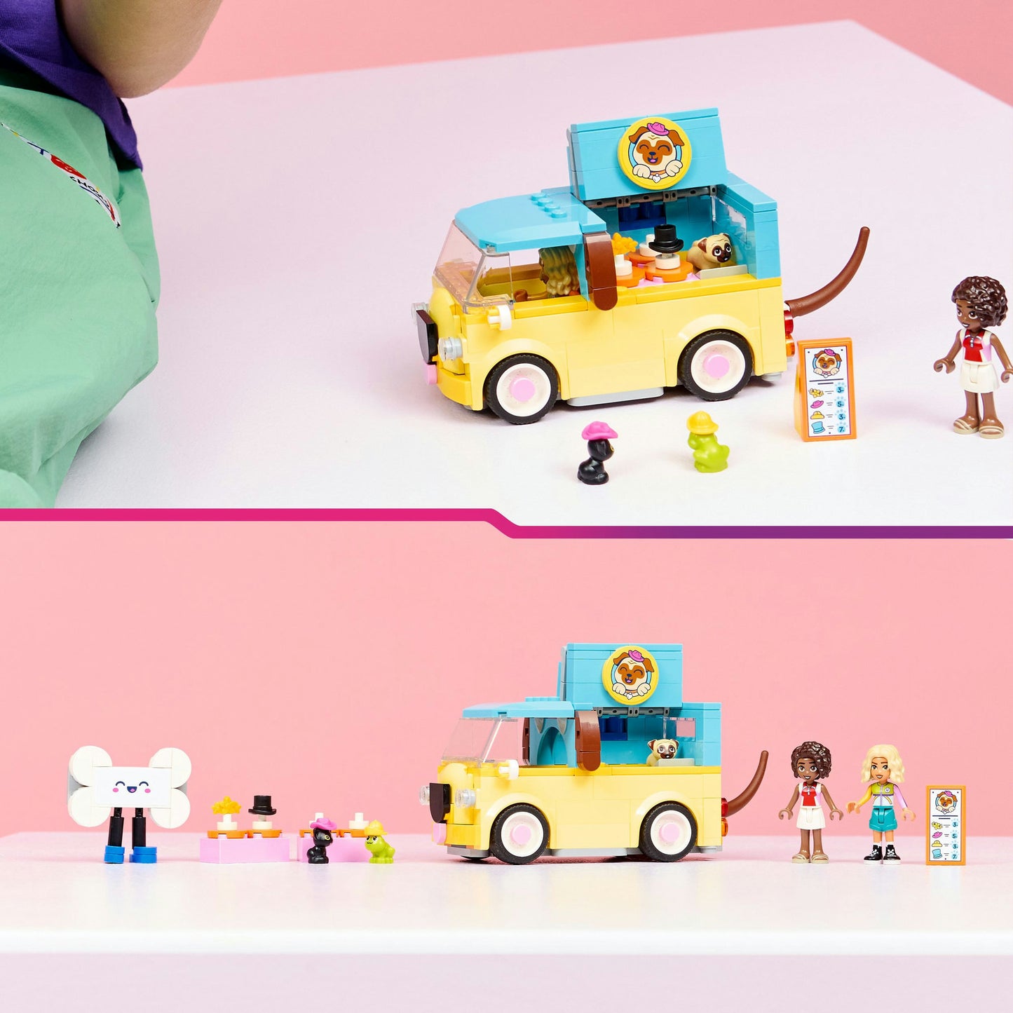 LEGO friends 42678 bestelwagen met dierenaccessoires