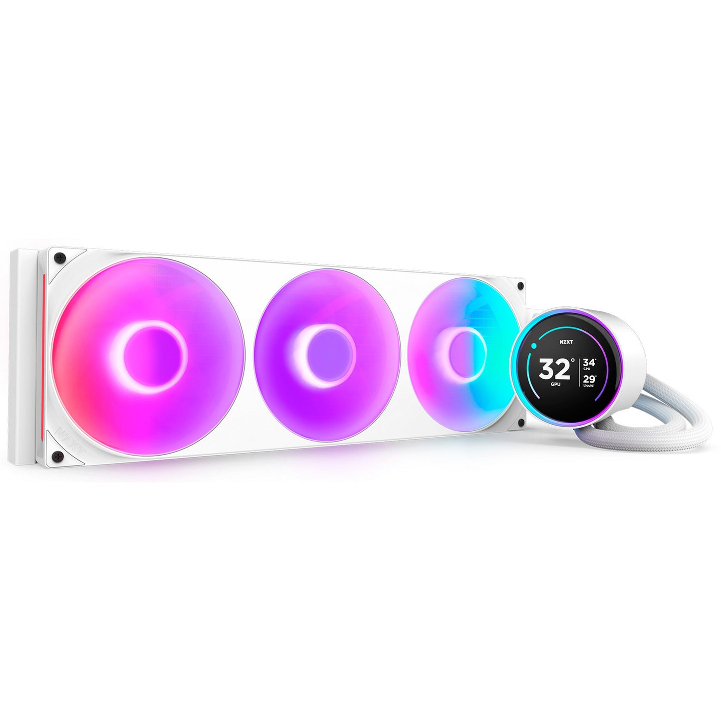 NZXT kraken elite 420 rgb waterkoeling (wit)