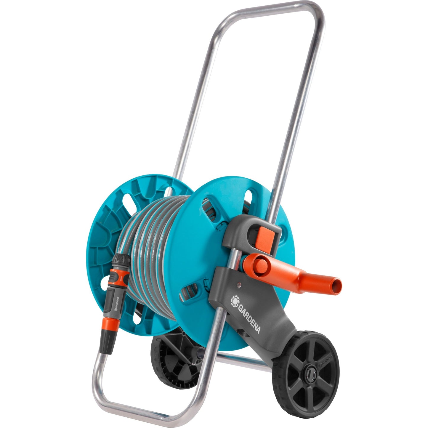 GARDENA slangenwagen aquaroll s set (turquoise grijs, 18502-20)