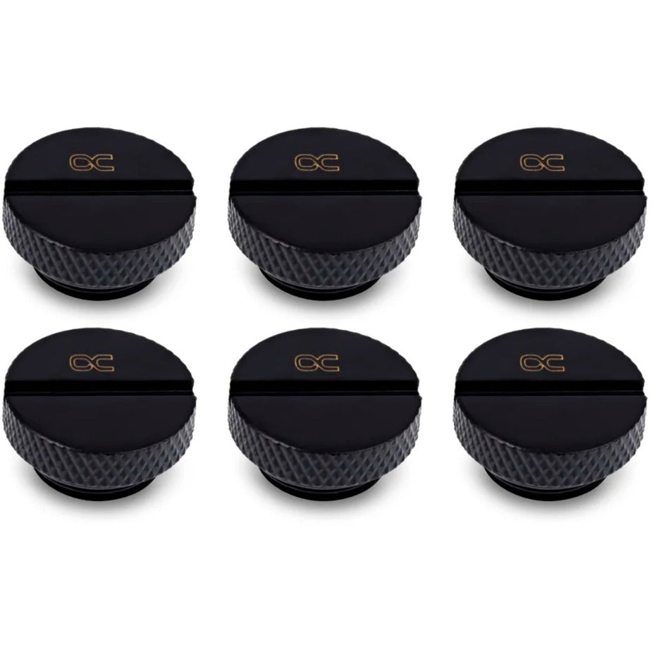 Alphacool eiszapfen screw plug g1 4 verbinding (zwart, 6 stuks)