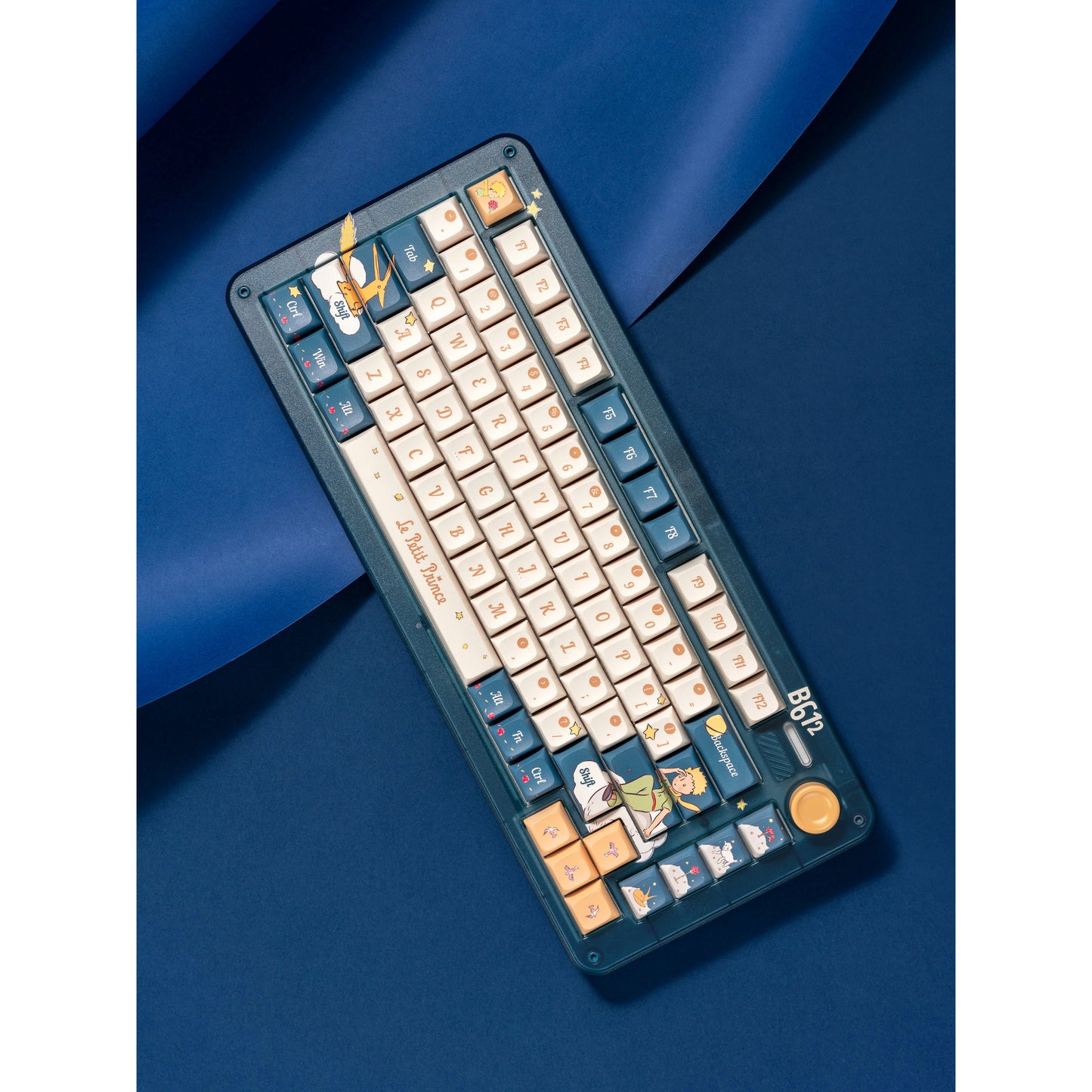 Iqunix ZX75 Sky Encounter Wireless Mechanical Keyboard (Blauw, US lay-out (QWERTY), Gateron Red, 75%, RGB leds, Hot-swappable, Double-shot PBT, 2.4GHz | Bluetooth 5.1 | USB-C)