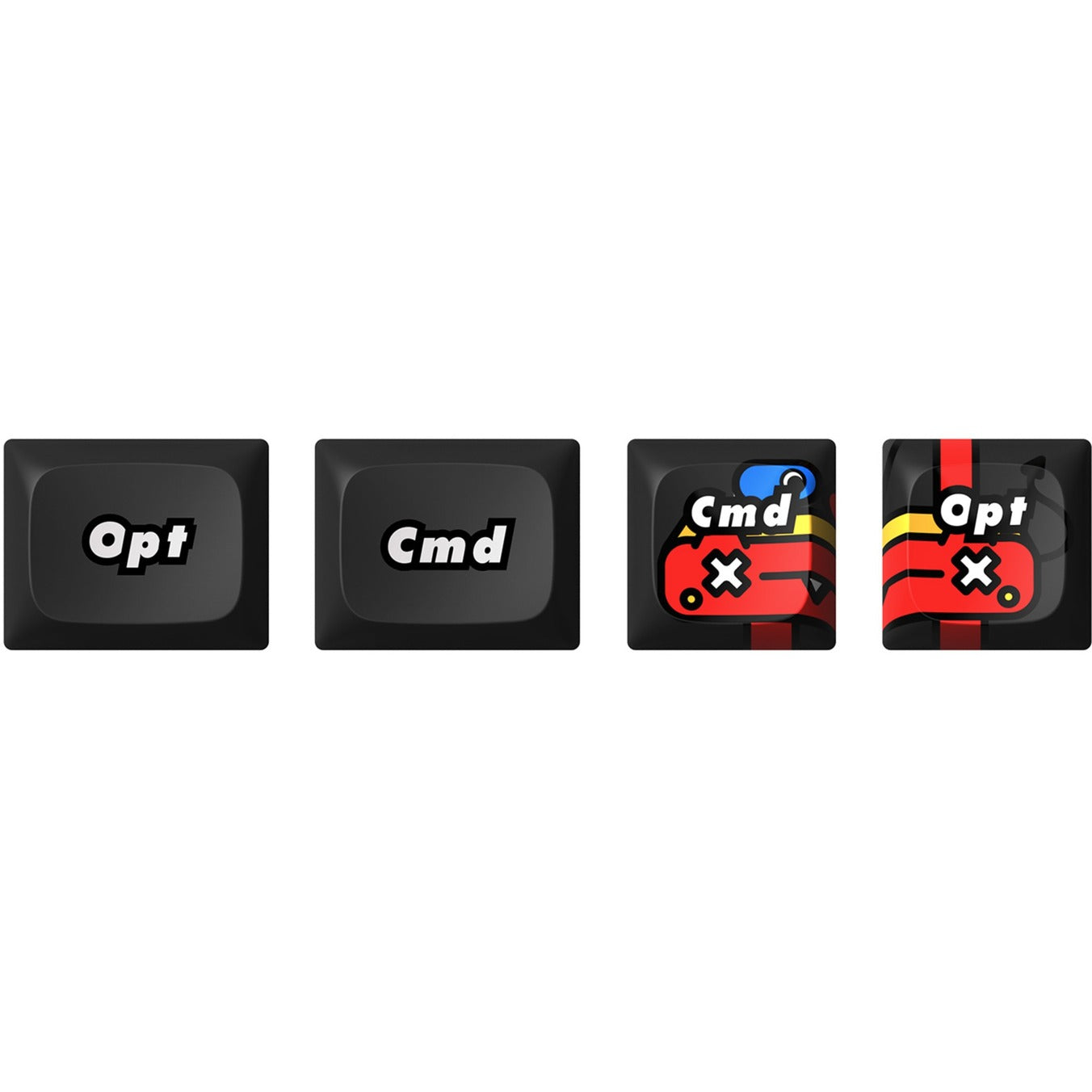 Iqunix F97 Graffiti Diary Wireless Mechanical Keyboard (Zwart, US lay-out (QWERTY), Cherry MX Red, 96%, RGB leds, Hot-swappable, PBT, 2.4GHz | Bluetooth 5.1 | USB-C)