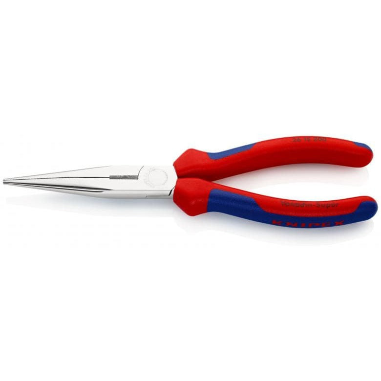KNIPEX platspitse tang met zijsnijder 200mm grijptang (rood blauw)