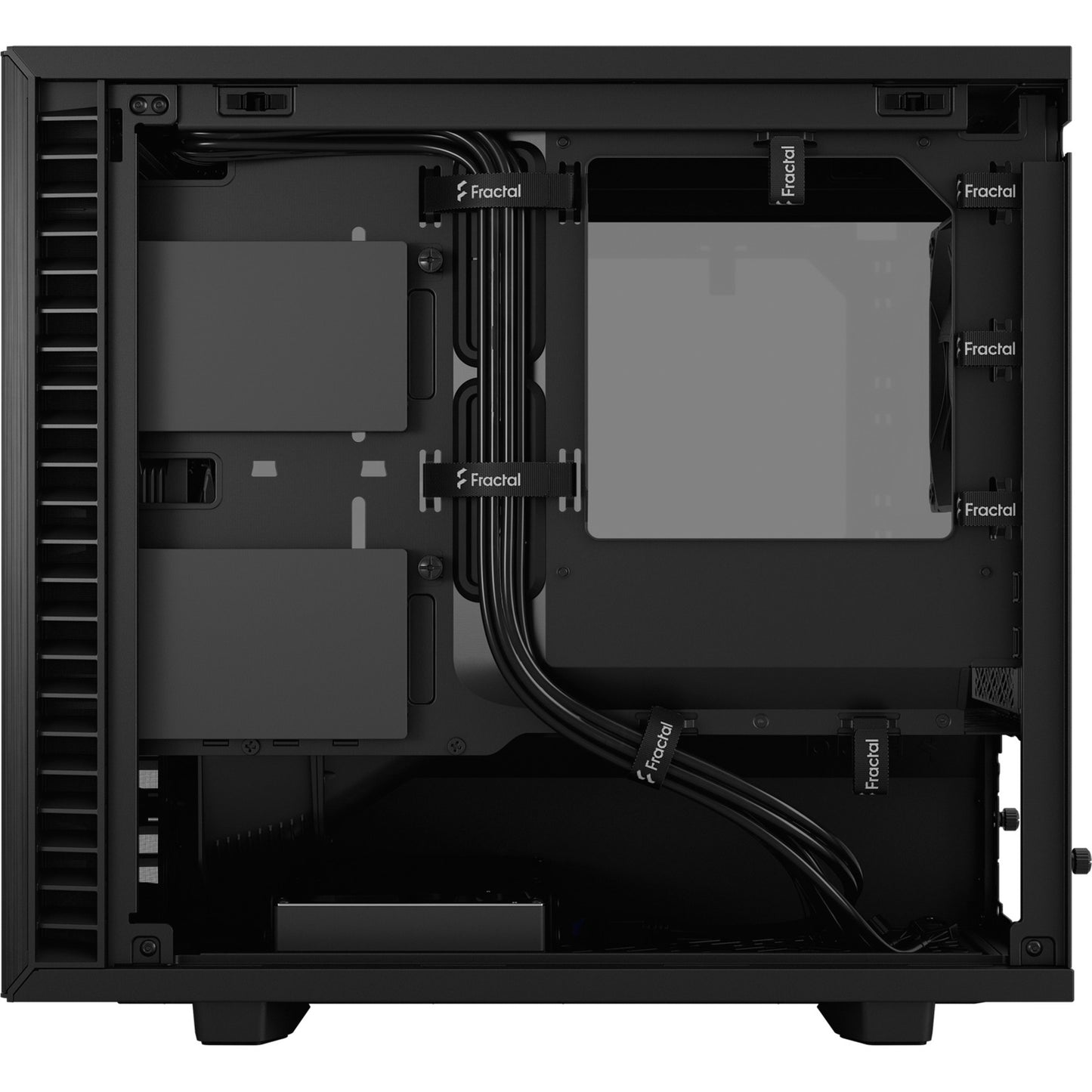 Fractal Design define 7 nano black tg light tint midi tower behuizing (zwart | 4x usb-a | 1x usb-c | window)