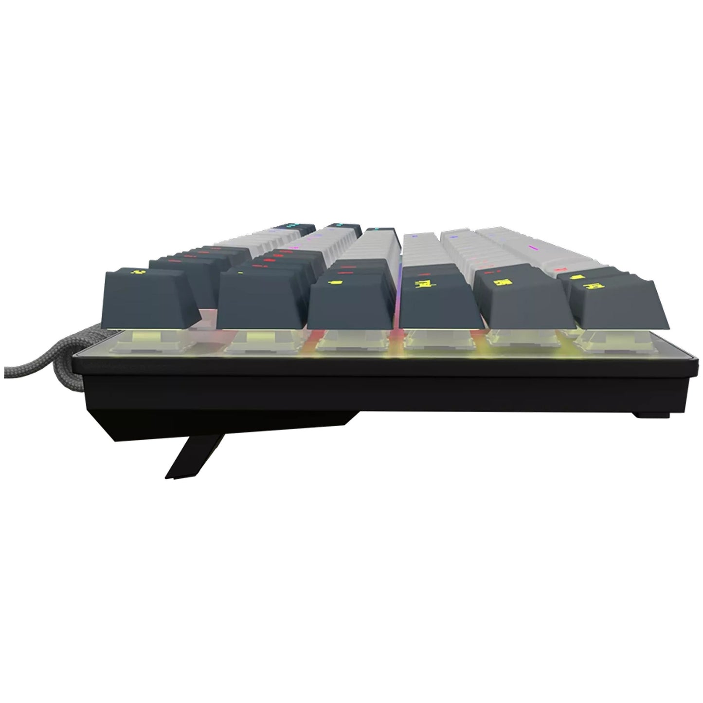 LORGAR azar 514tkl rgb mechanisch gaming toetsenbord (wit, us lay-out (qwerty), logar dream, 80% (tkl), rgb)