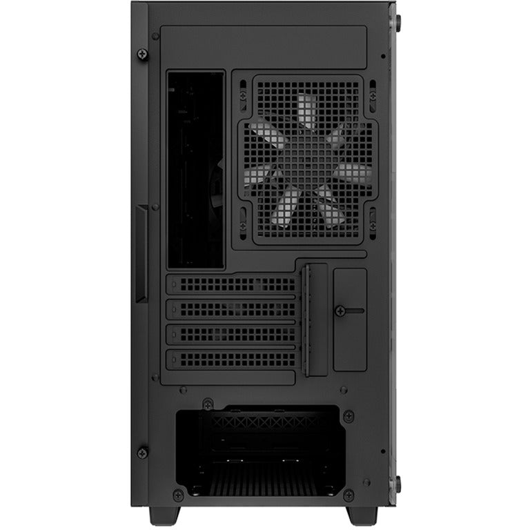 DeepCool cc360 argb mini tower behuizing (zwart | 2x usb-a | rgb | tempered glass)