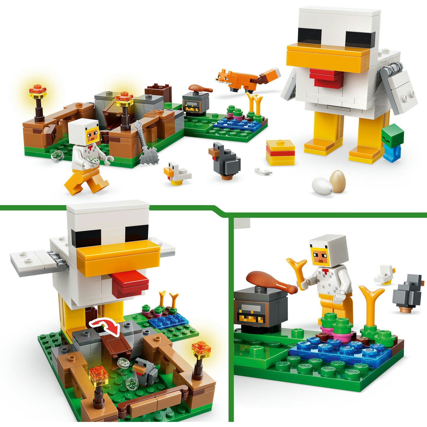 LEGO minecraft 21585 kippenboerderij