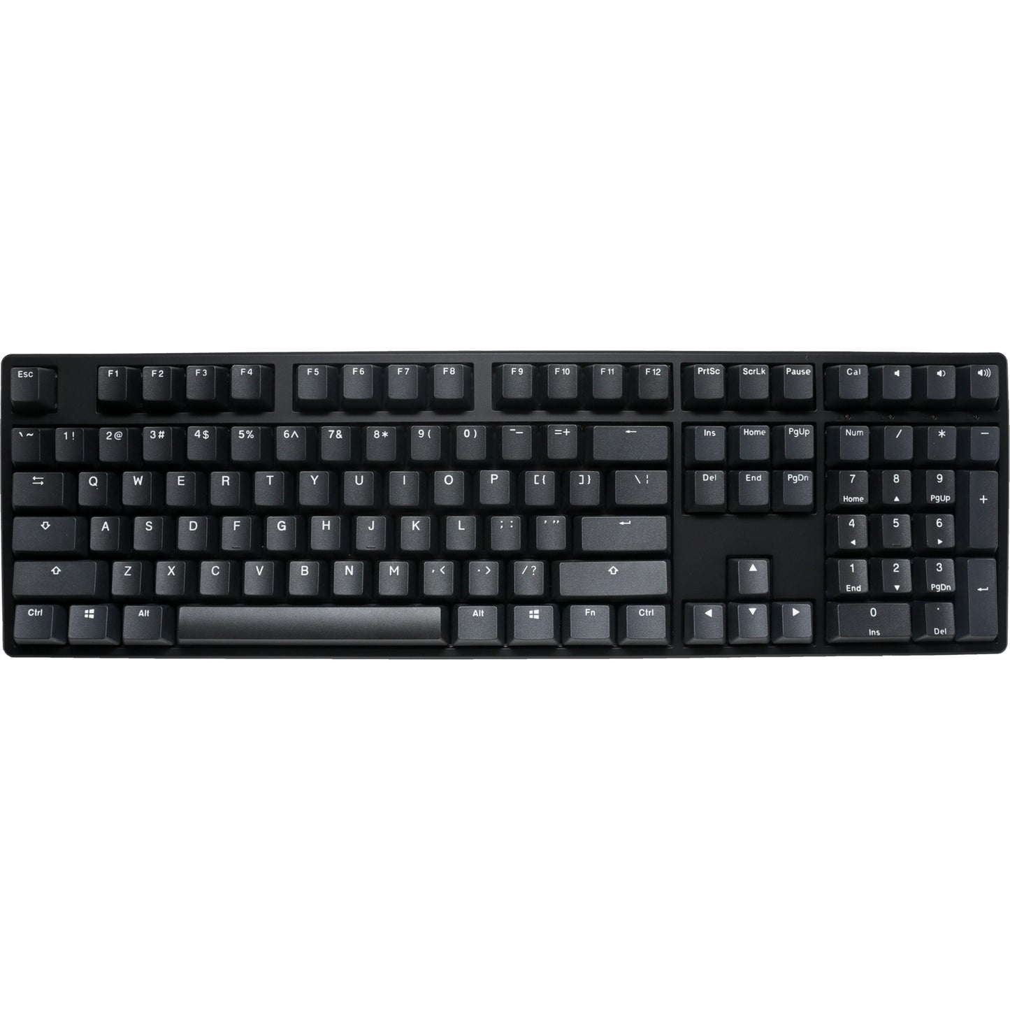Ducky origin phantom black mechanisch toetsenbord (zwart, us lay-out (qwerty), cherry mx red, 100%, hot swap, pbt double-shot keycaps)