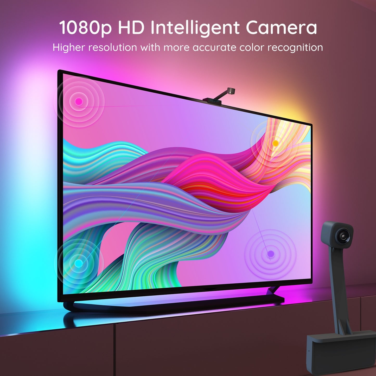 Govee h6199 dreamview t1 tv achtergrondverlichting sfeerverlichting (5 meter, rgbic, wifi, bluetooth, voor 75 - 85 inch tv's)