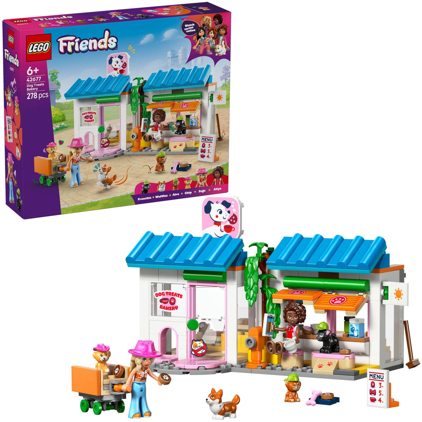 LEGO friends 42677 bakkerij voor hondensnacks