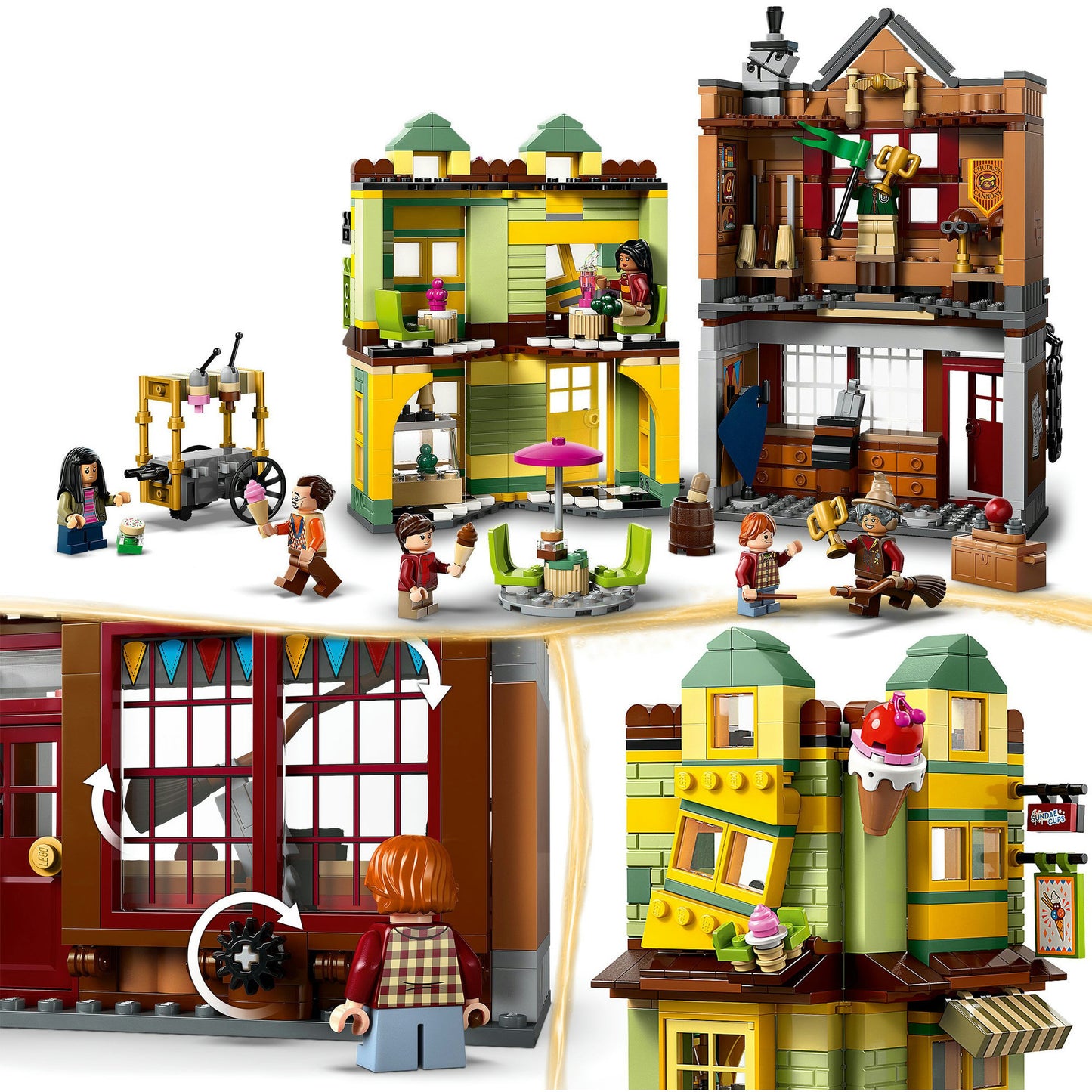 LEGO harry potter - zwik zwachtels zwerkbalpaleis en ijssalon constructiespeelgoed (76452)