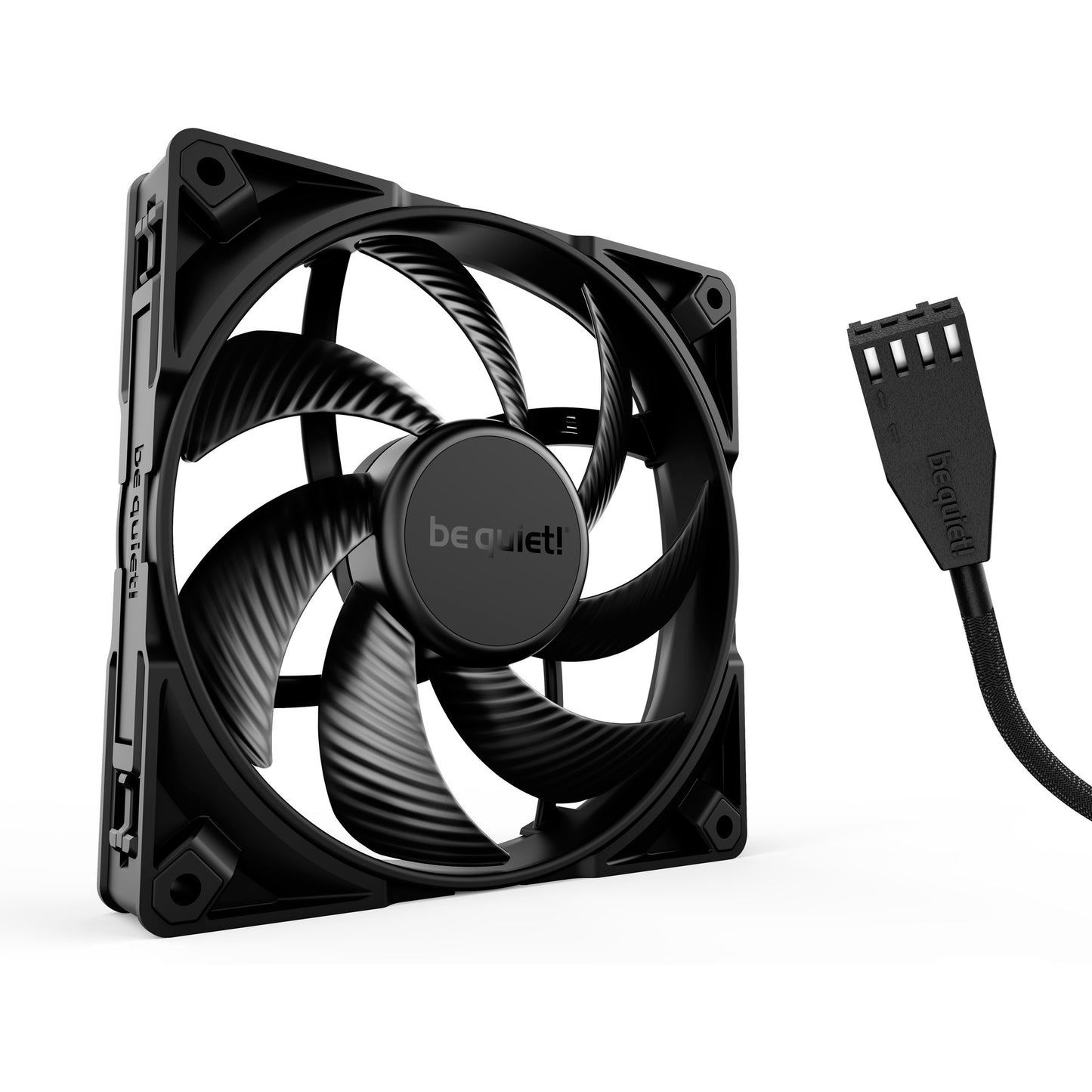 Be Quiet! silent wings pro 4 pwm case fan (zwart, 140 x 140 x 25 mm)