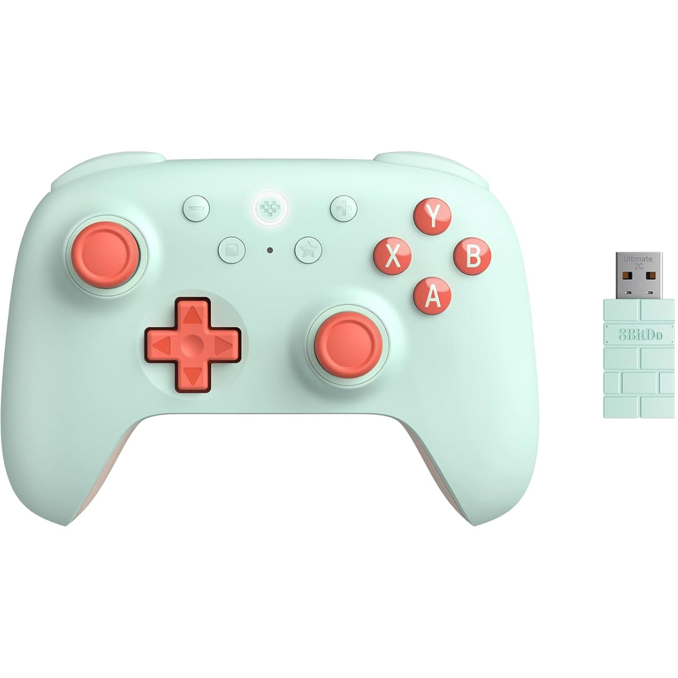 8BitDo ultimate 2c wireless gamepad (mint oranje)