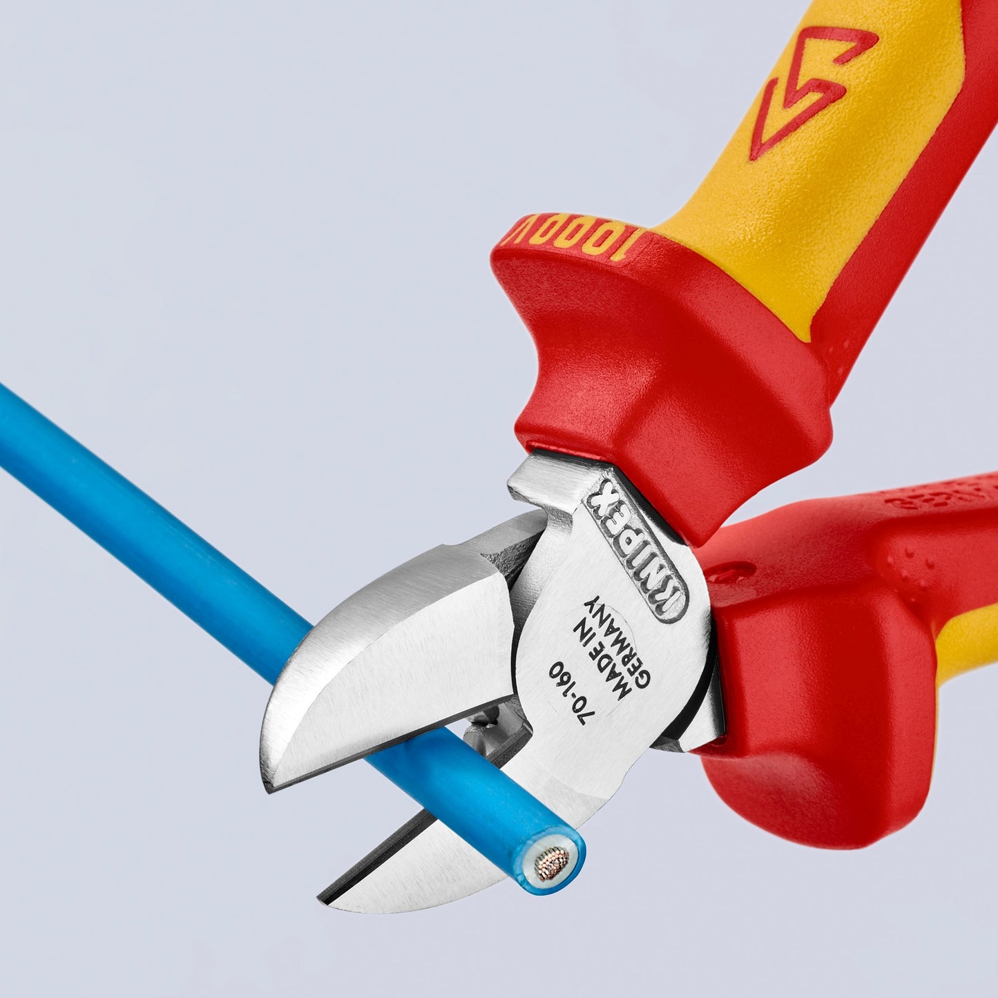 KNIPEX zijsnijtang vde 70 06 160 kniptang (rood geel, vde-getest)