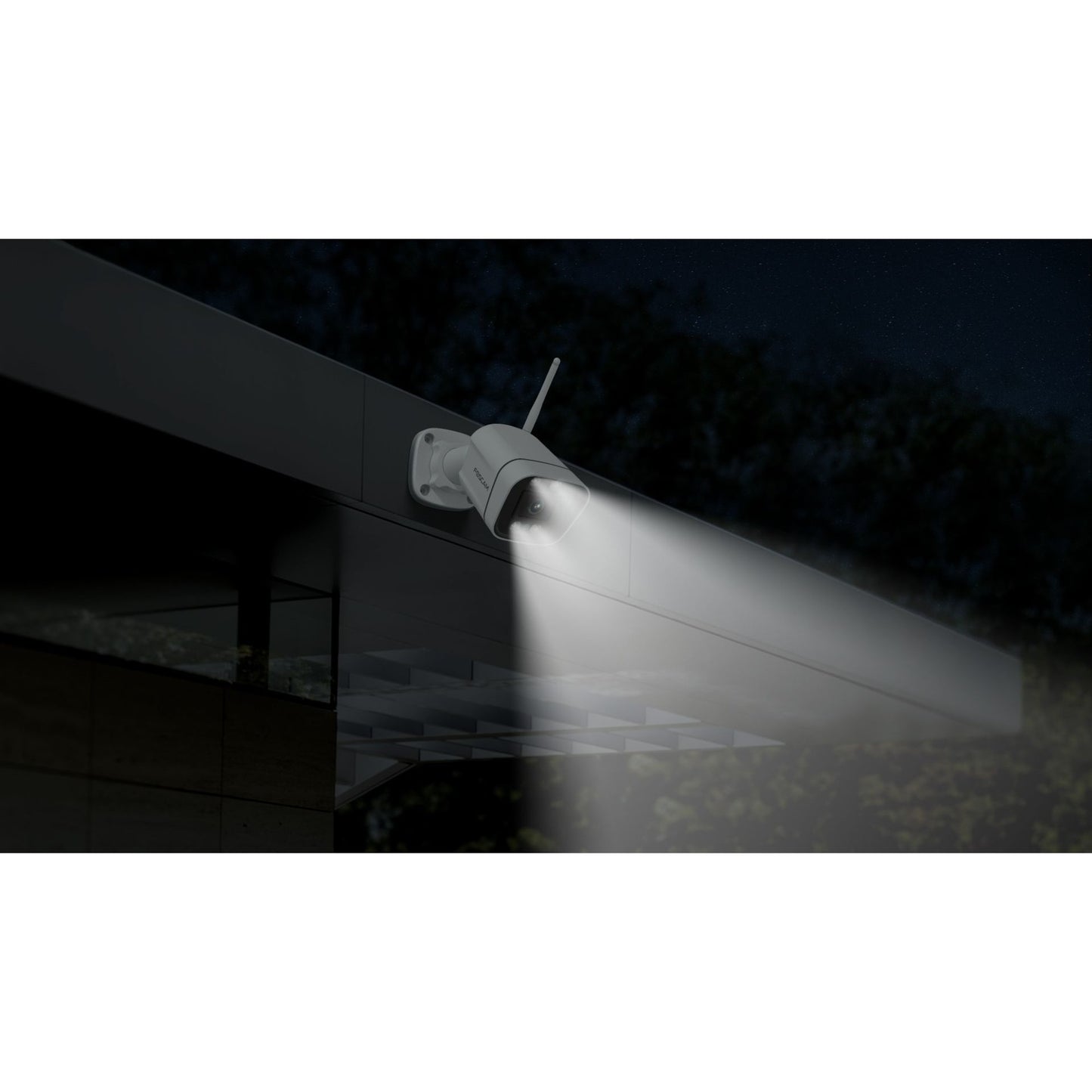 Foscam v8p, 4k 8mp dual-band wifi beveiligingscamera (zwart, met geluid- en lichtalarm)