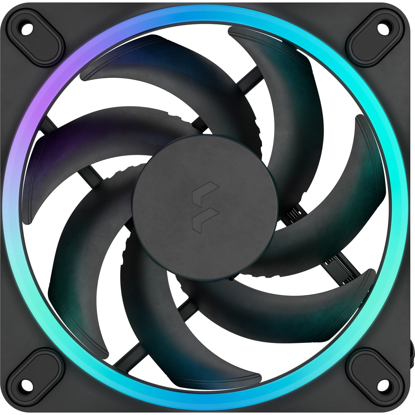 Fractal Design momentum 12 rgb case fan (zwart, 120 x 120 x 25 mm, pwm)