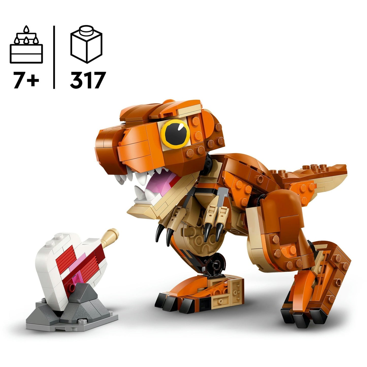 LEGO jurassic world 76967 kleine eetster: t. rex