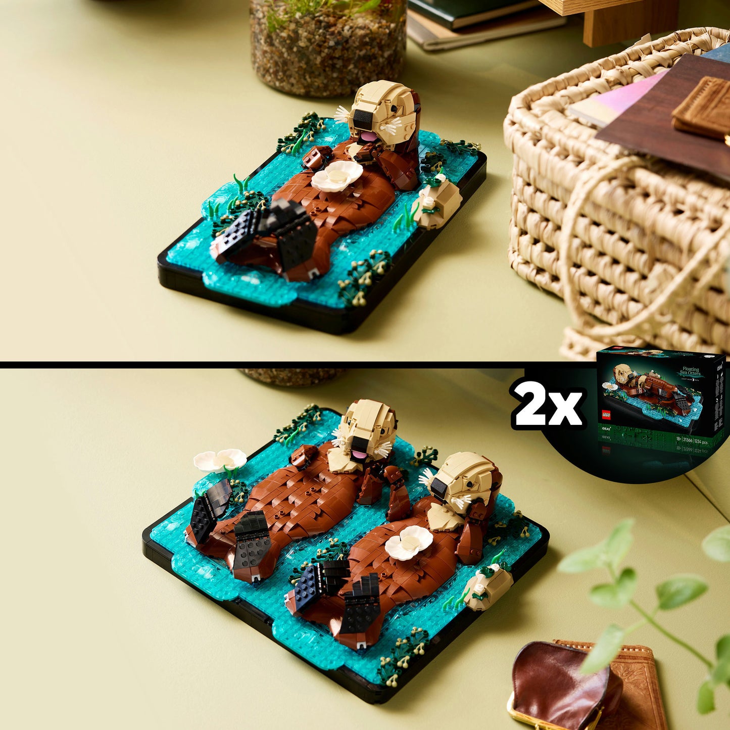 LEGO ideas - drijvende zeeotters constructiespeelgoed (21366, retail)