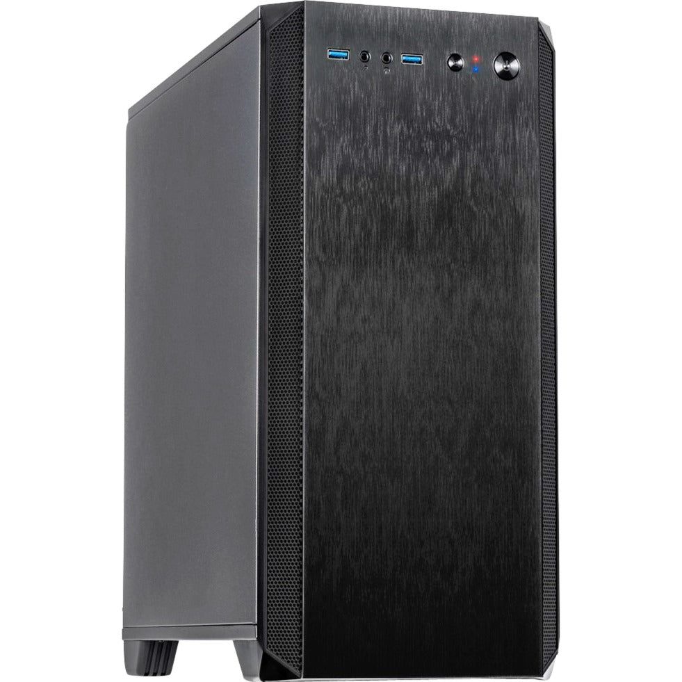 Inter-Tech h-606 mini tower behuizing (zwart | 2x usb-a)