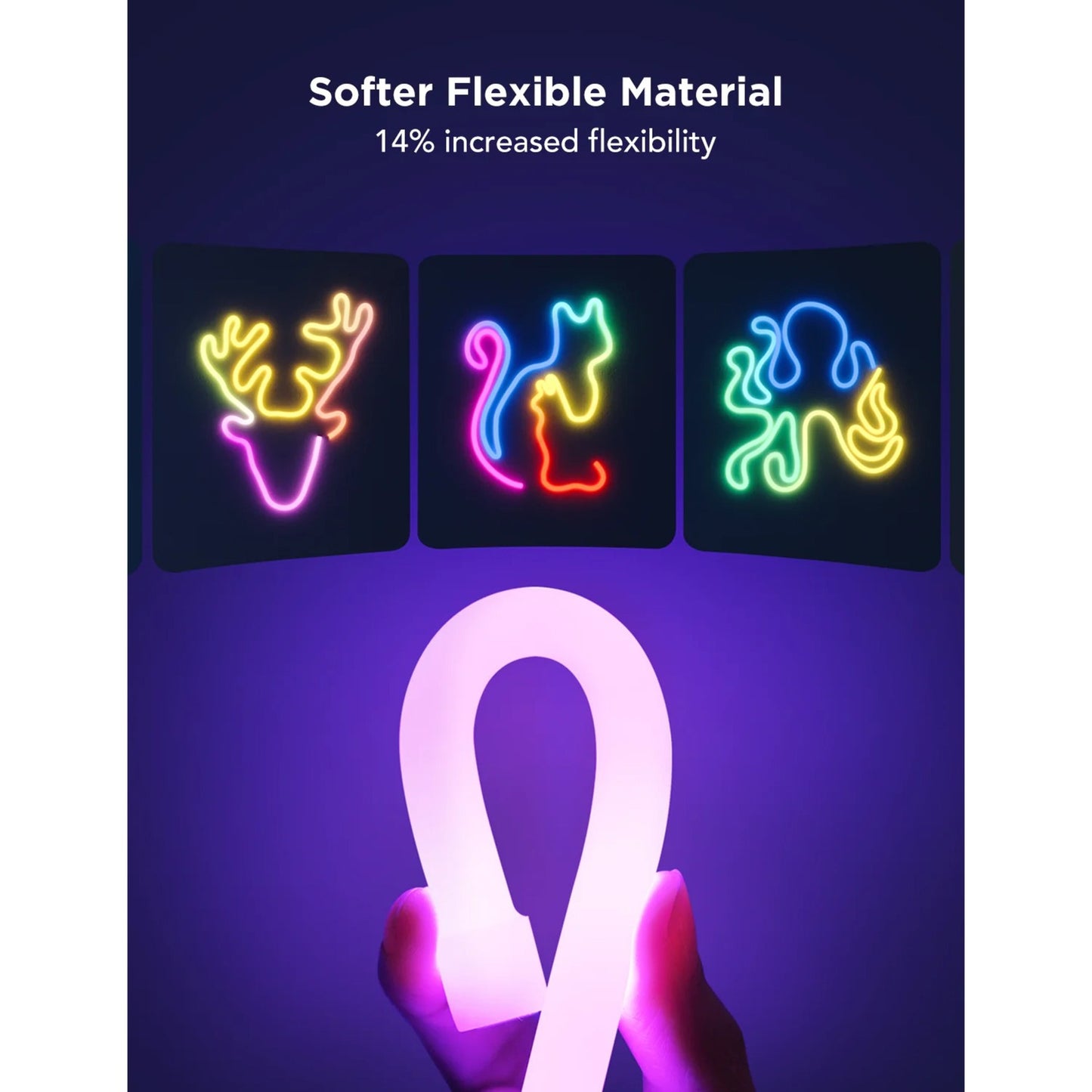 Govee neon rope light 2 ledstrip (wit, 4 meter, 2,4ghz wifi, bluetooth)