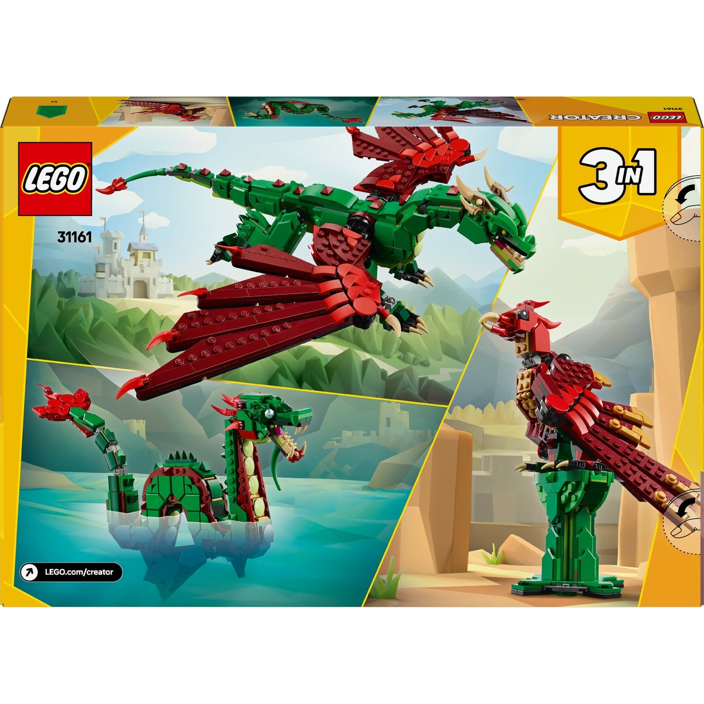 LEGO creator 31161 middeleeuwse draak