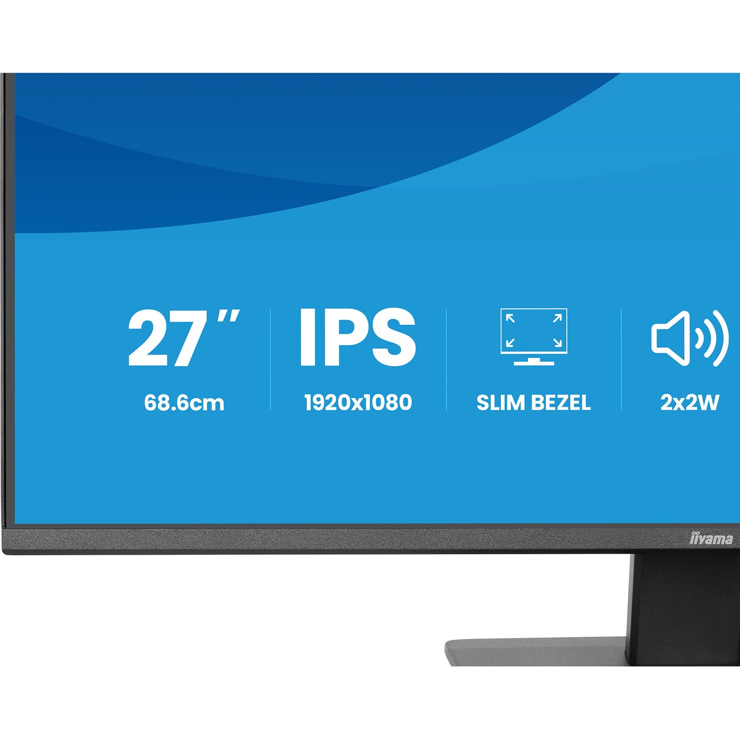 Iiyama prolite x2793hsu-b1 27 monitor (zwart (mat), 120 hz, hdmi, displayport, usb, audio)