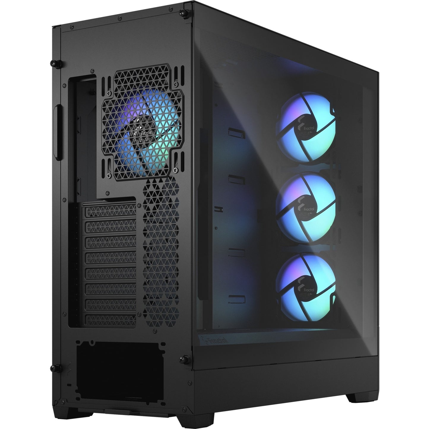 Fractal Design pop xl air rgb big tower behuizing (zwart | 2x usb-a | rgb | tempered glass)