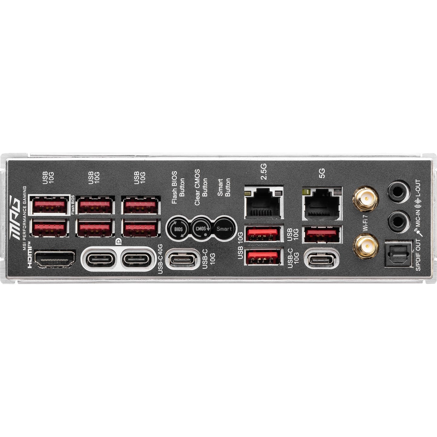 MSI mpg x870e carbon wifi socket am5 moederbord (raid, 5gb-lan, 2,5gb-lan, wi-fi 7, bt, sound, atx)