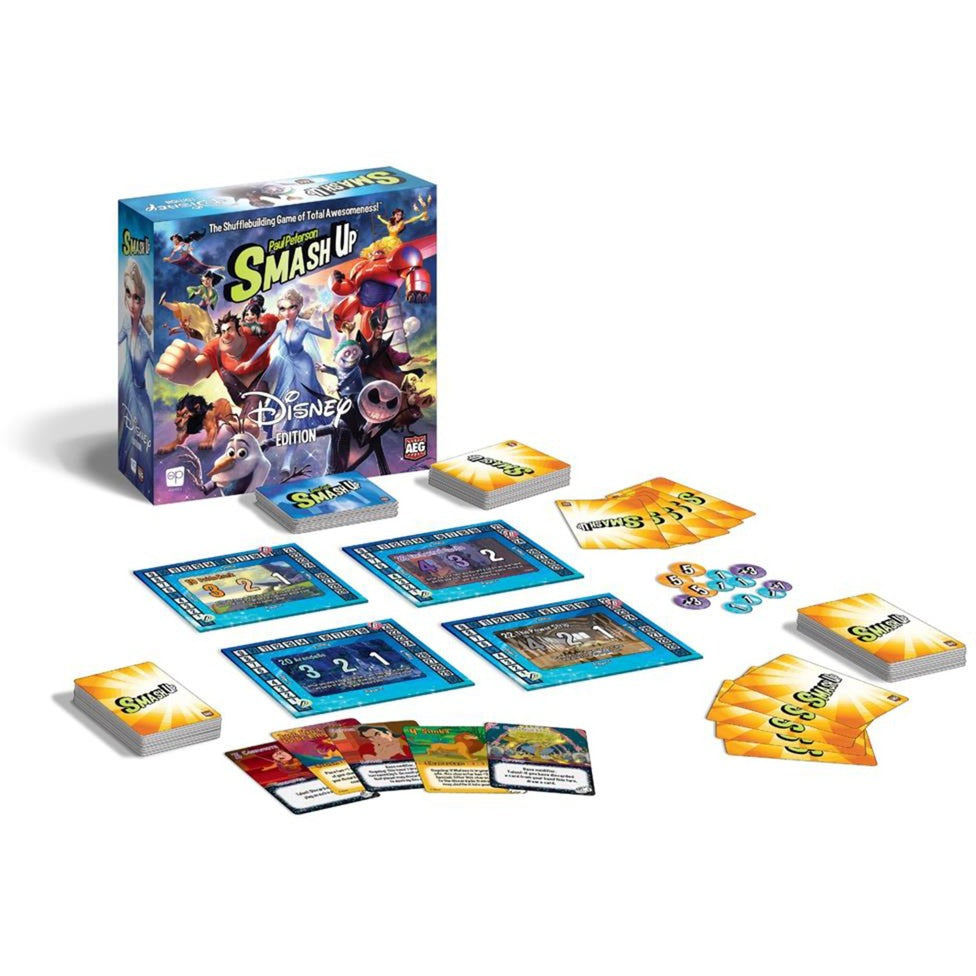 Disney European player network smash up: edition kaartspel (engels, 2 spelers, 30 - 45 minuten, vanaf 14 jaar)