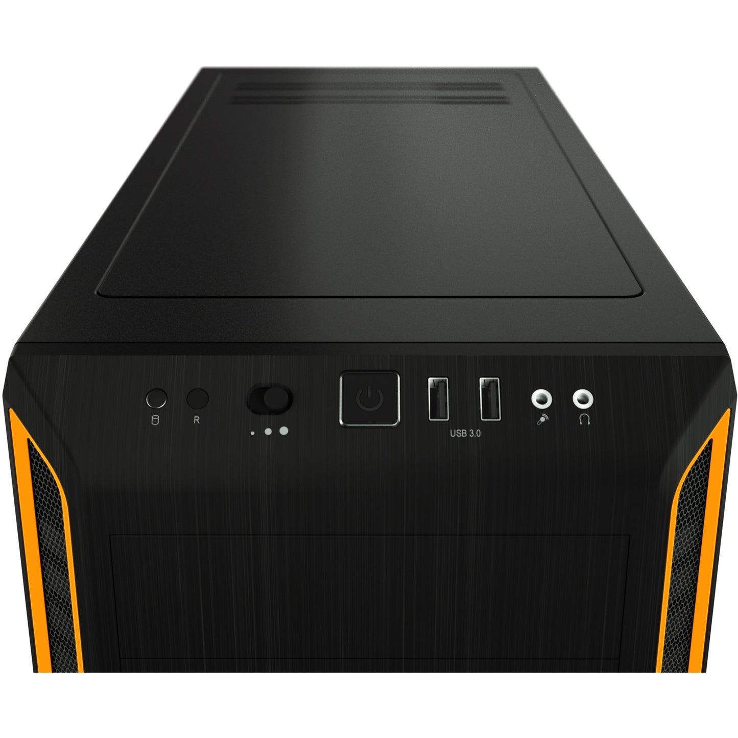 Be Quiet! pure base 600 window midi tower behuizing (zwart oranje | 2x usb-a | tempered glass)