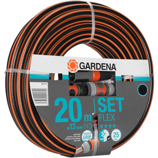GARDENA comfort flex slang 13 mm (1 2 ) (zwart oranje, 18034-20, 20 m)