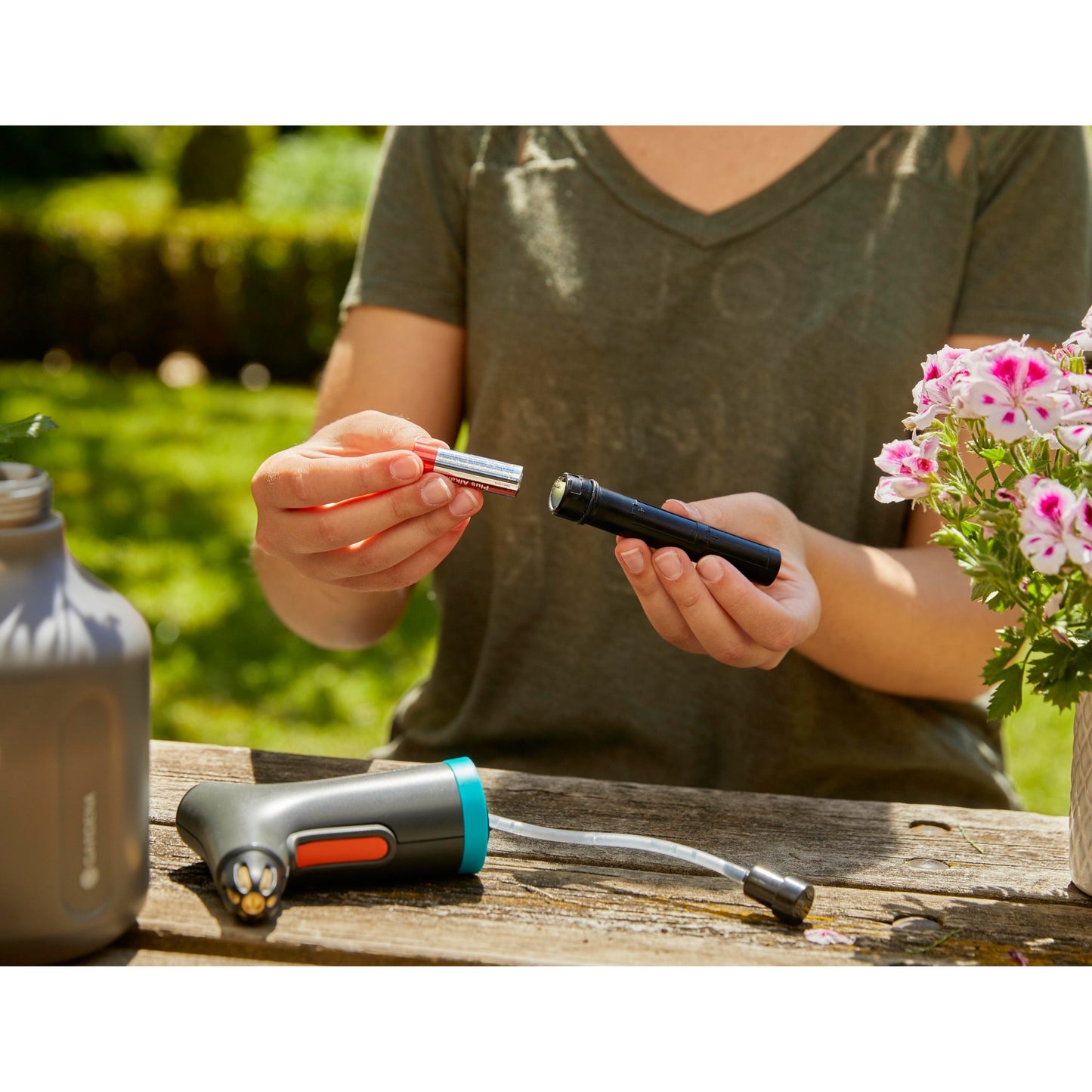 GARDENA plantenspuit 1 l easypump (grijs, 11114-20)