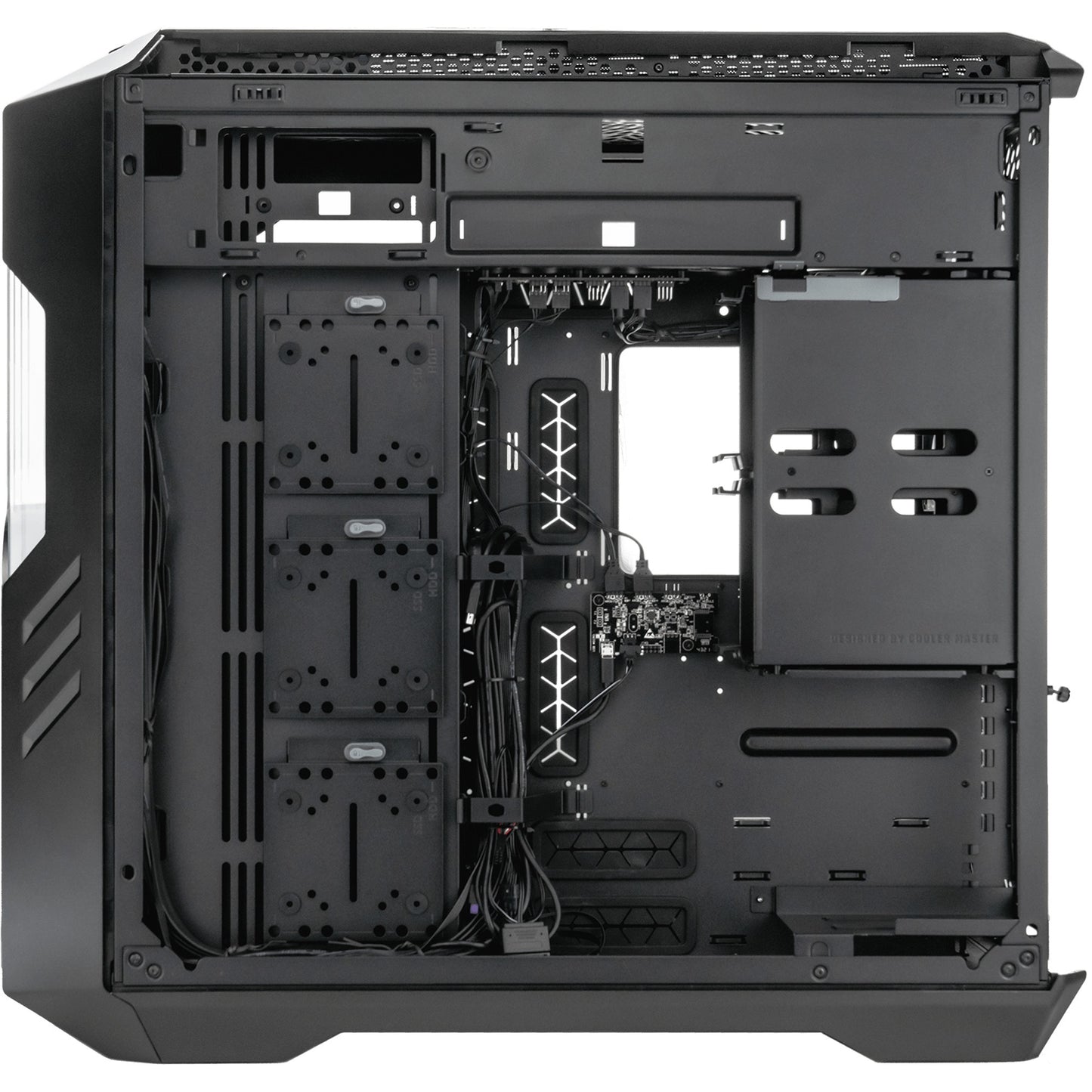Cooler Master haf 700 evo big tower behuizing (grijs | 4x usb-a | 1x usb-c | rgb | tempered glass)