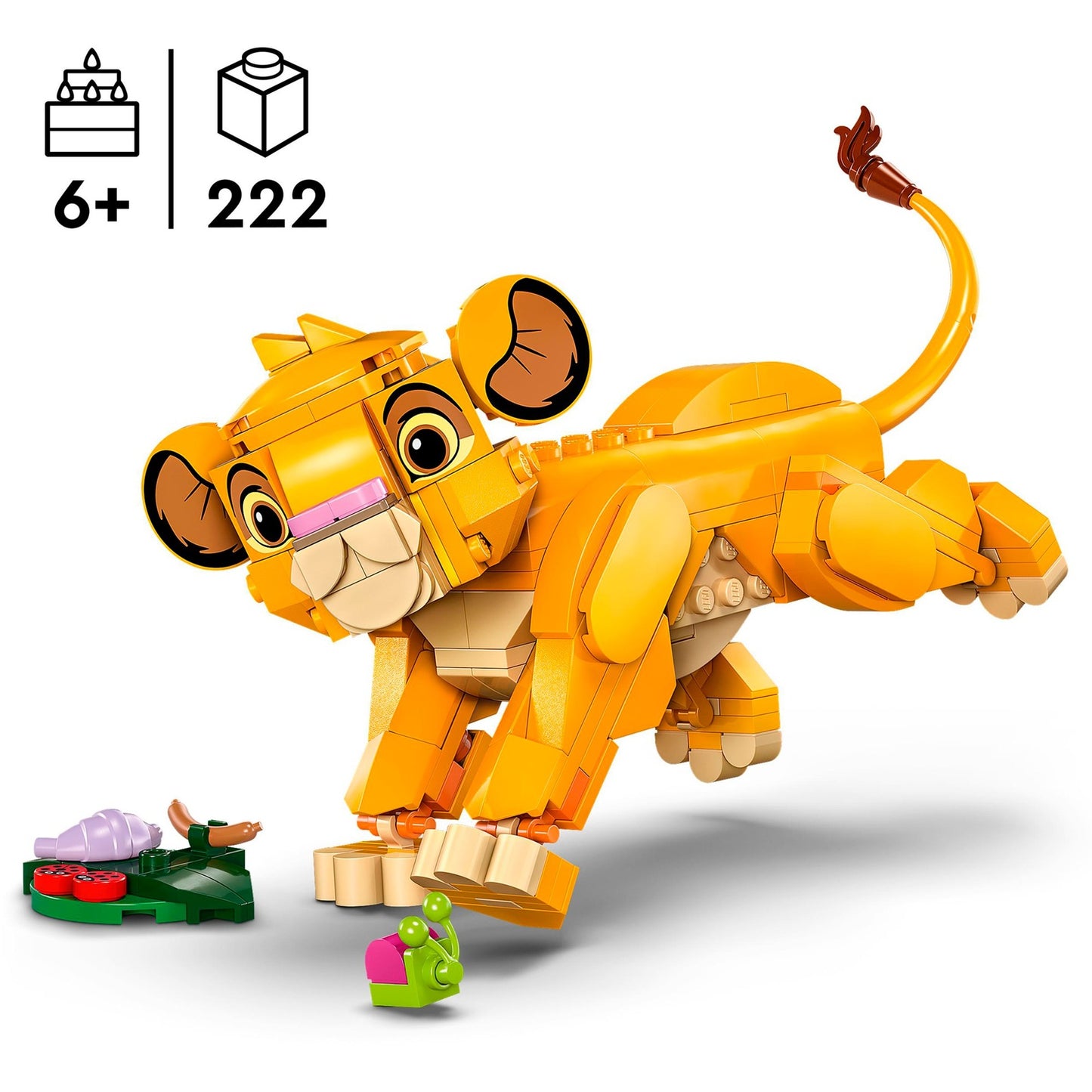 LEGO disney classic - simba de leeuwenkoning als welp constructiespeelgoed (43243)