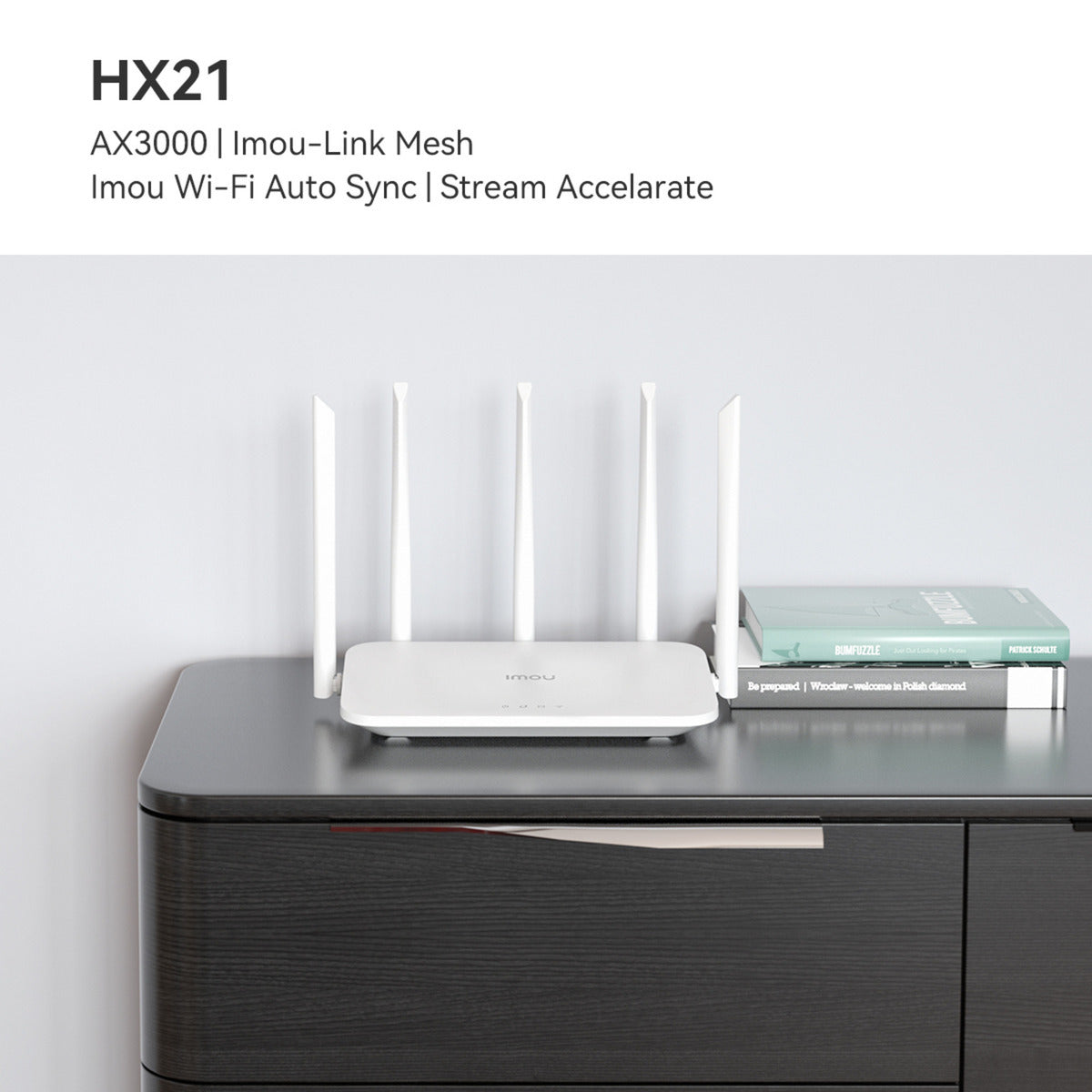 Imou HX21 AX3000 Dual-Band Wi-Fi 6 router (Wit, Mesh)