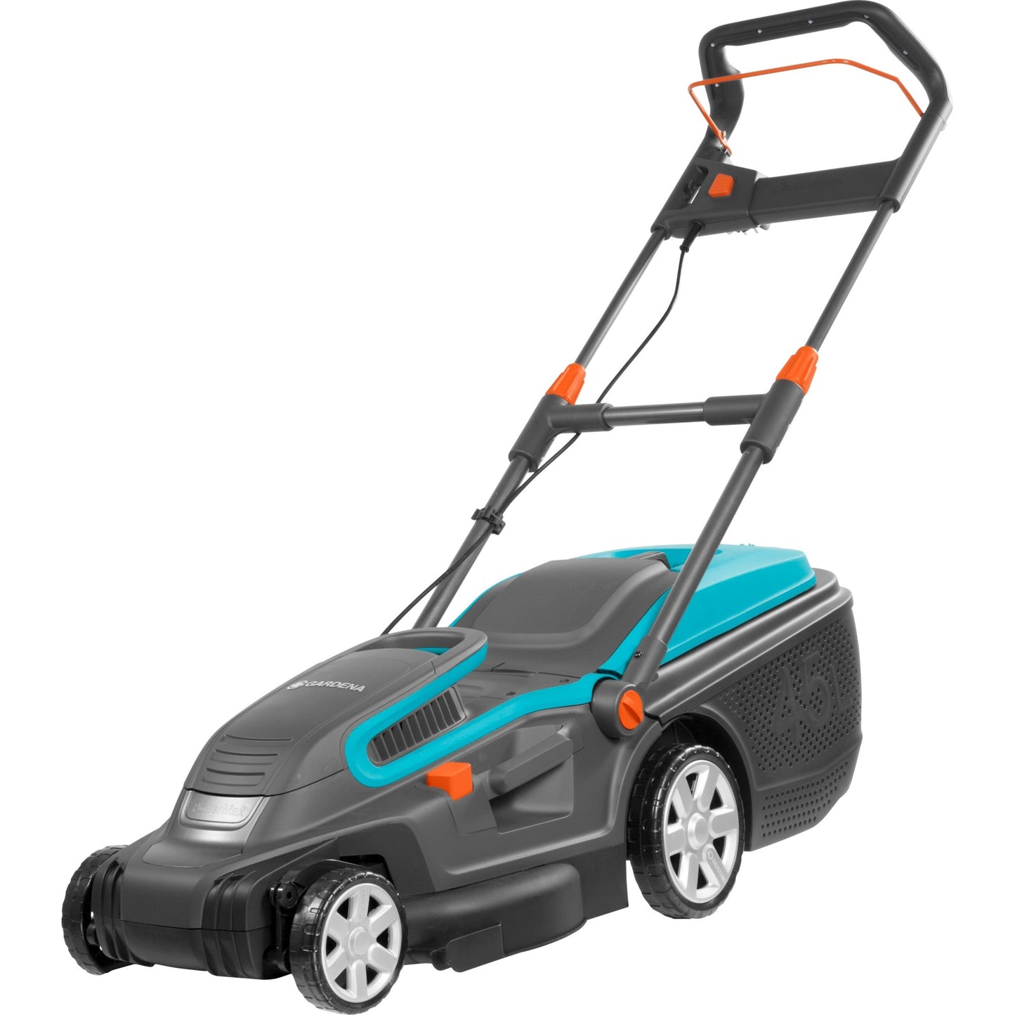 GARDENA elektrische grasmaaier powermax 1800 42 (zwart turquoise, 5042-20)
