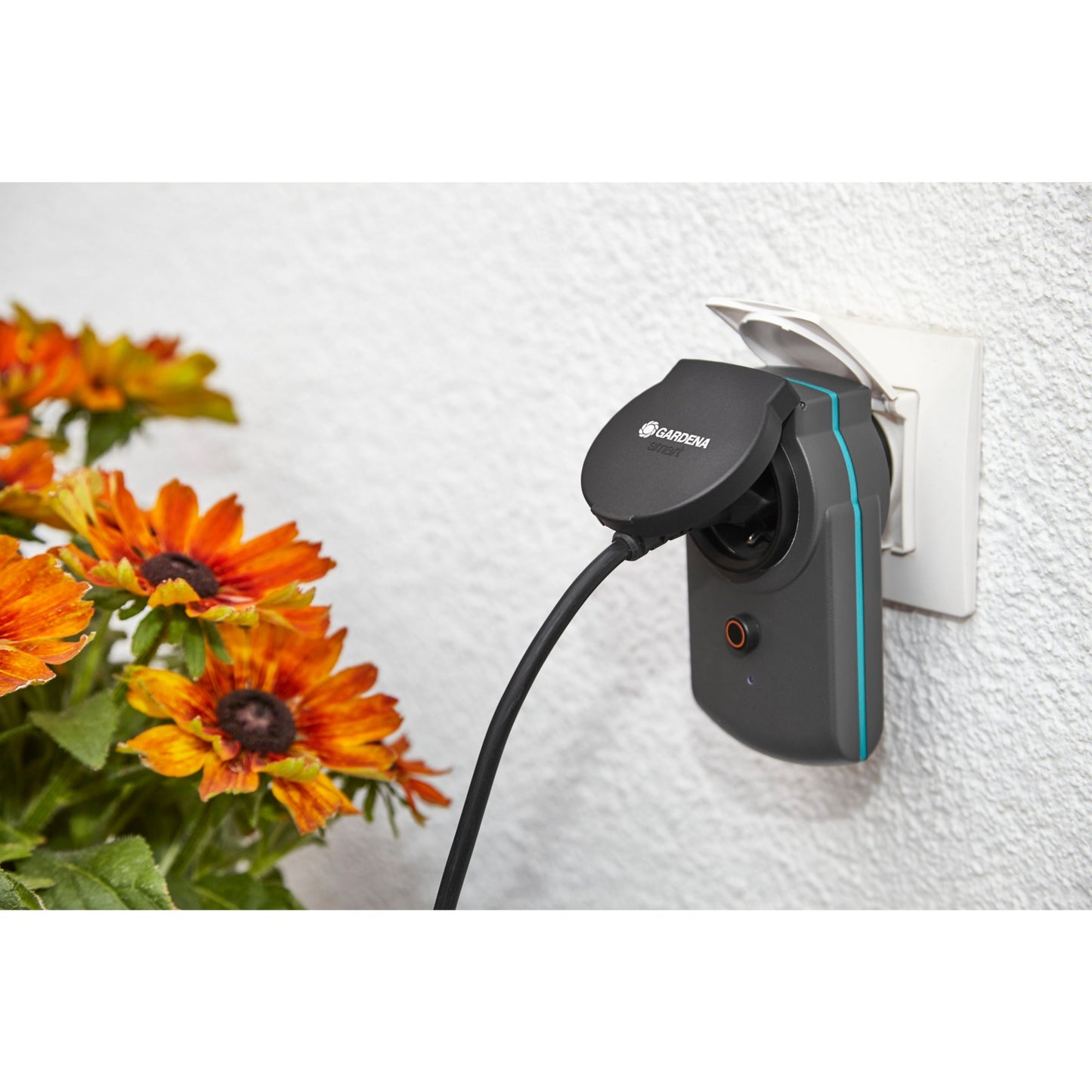 GARDENA smart power adapter wandcontactdoos (zwart, 19095-20)