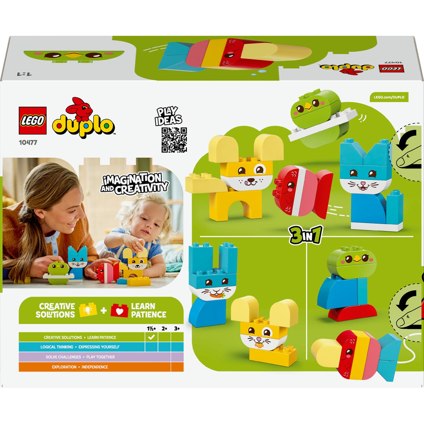 LEGO duplo 10477 3-in-1 mijn eerste creatieve huisdieren