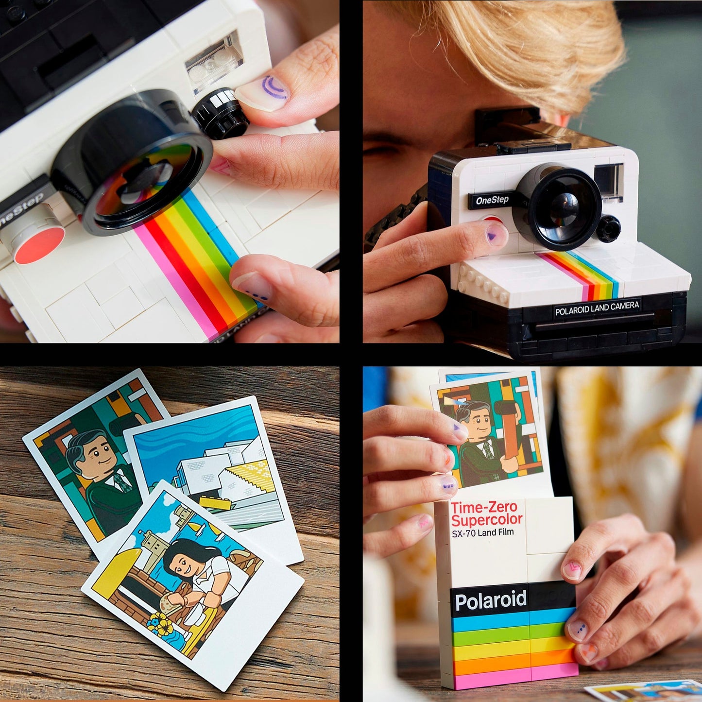 LEGO ideas polaroid onestep sx-70 camera constructiespeelgoed (21345)