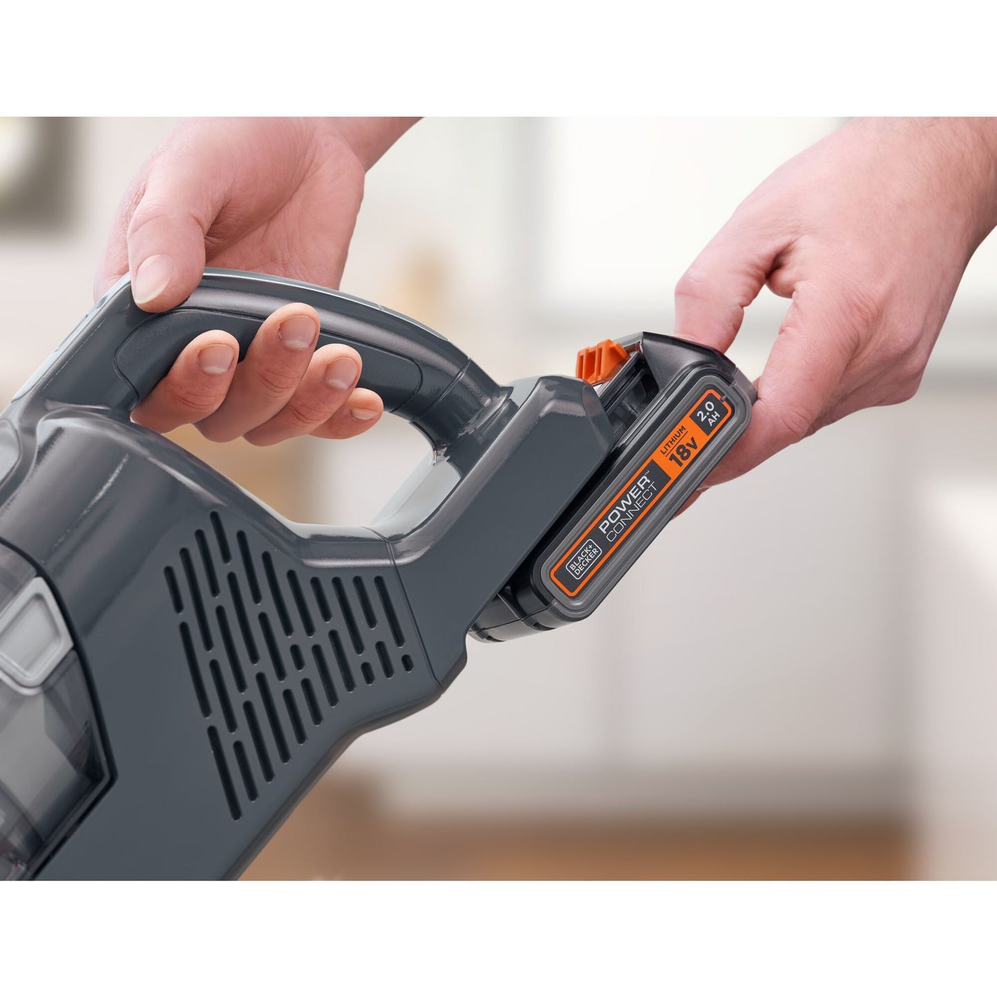 BLACK+DECKER bhfea18d1-qw 18v 2.0ah 2-in-1 steelstofzuiger met verwijderbare accu (18v 2.0ah accu en oplader inbegrepen)