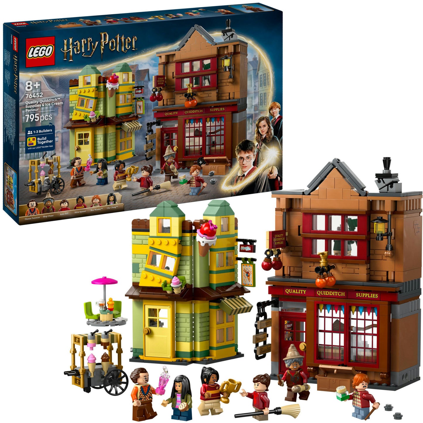 LEGO harry potter - zwik zwachtels zwerkbalpaleis en ijssalon constructiespeelgoed (76452)
