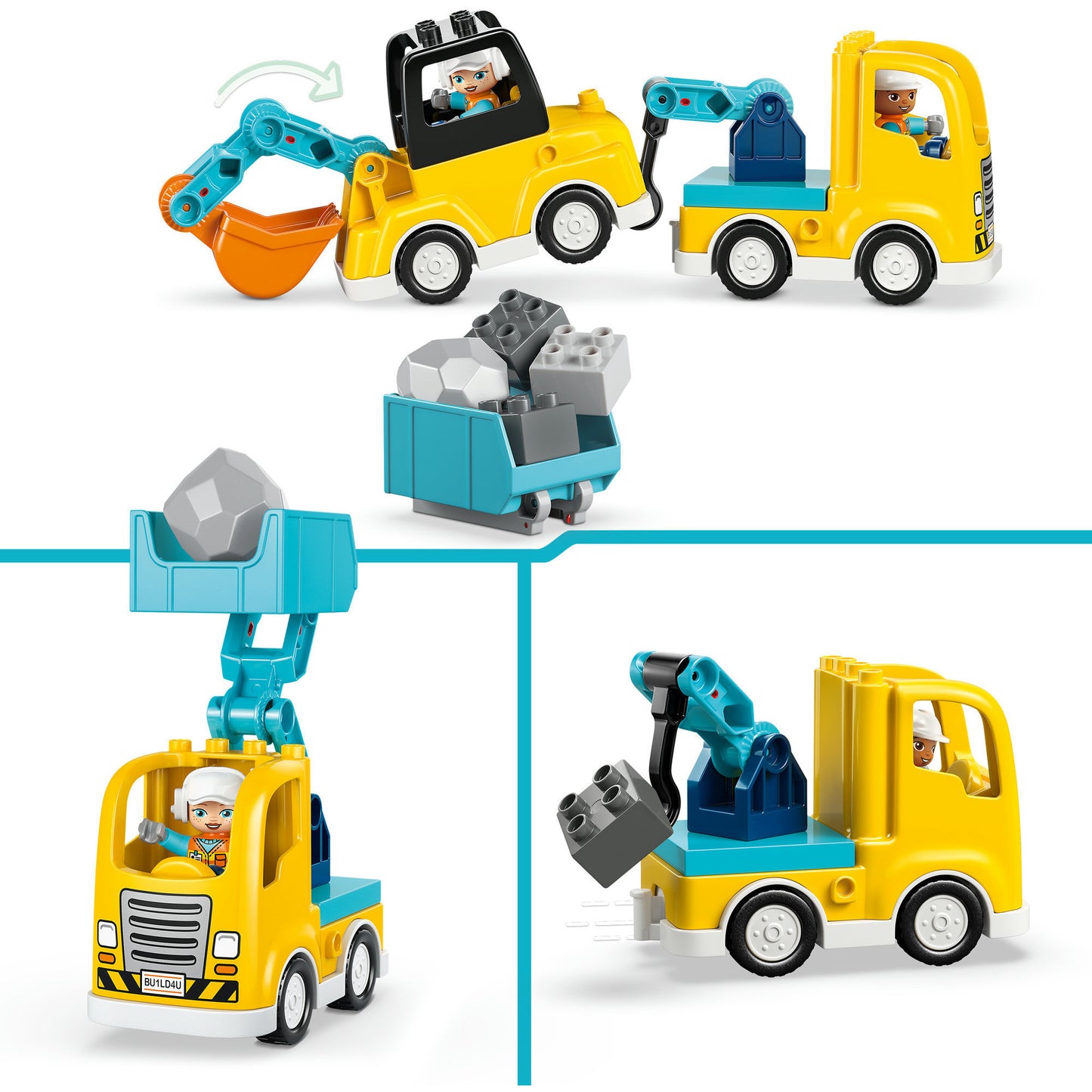 LEGO duplo 10475 3-in1 bouwvoertuigen