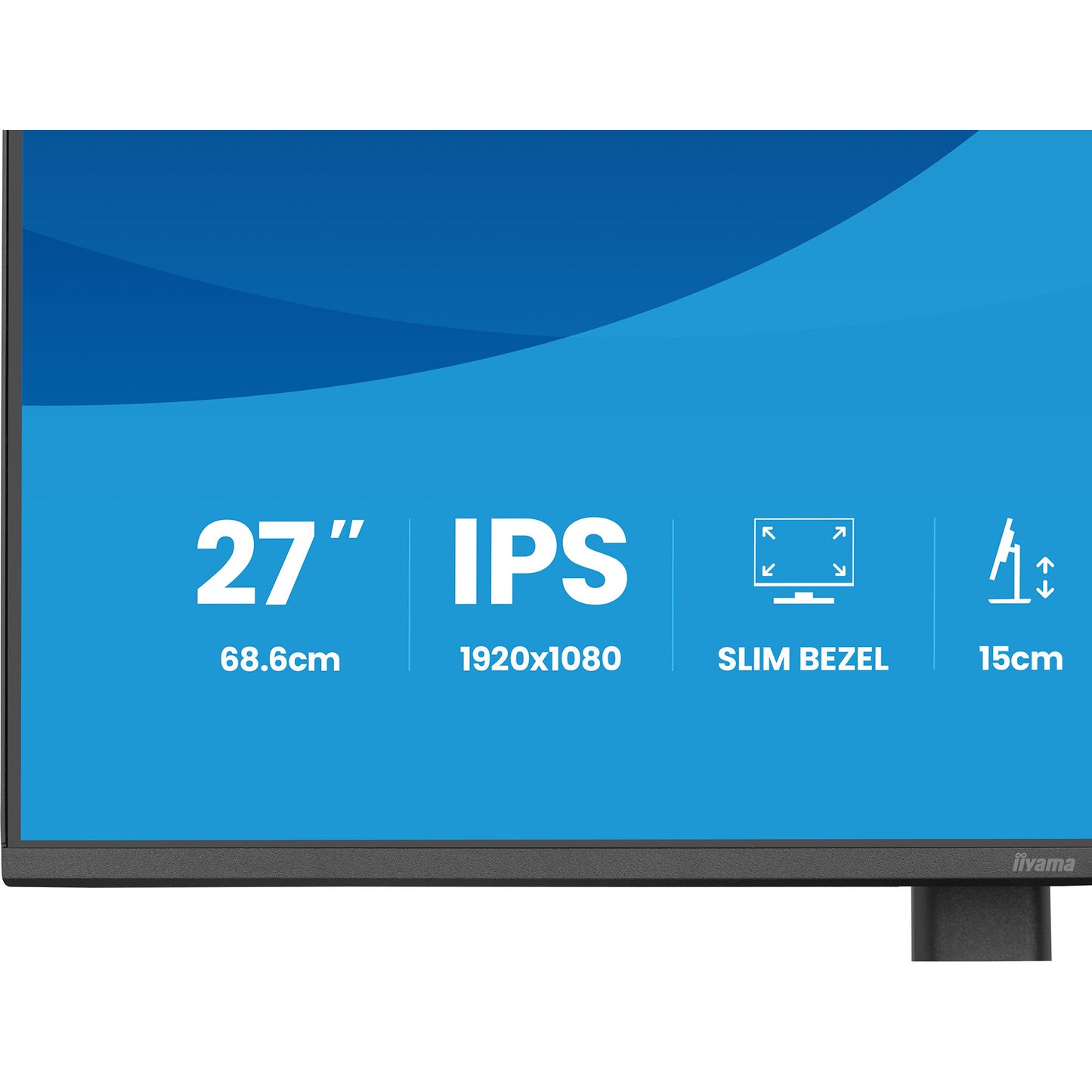 Iiyama prolite xb2793hsu-b1 27 monitor (zwart (mat), hdmi, displayport, 2x usb-a, usb-b)