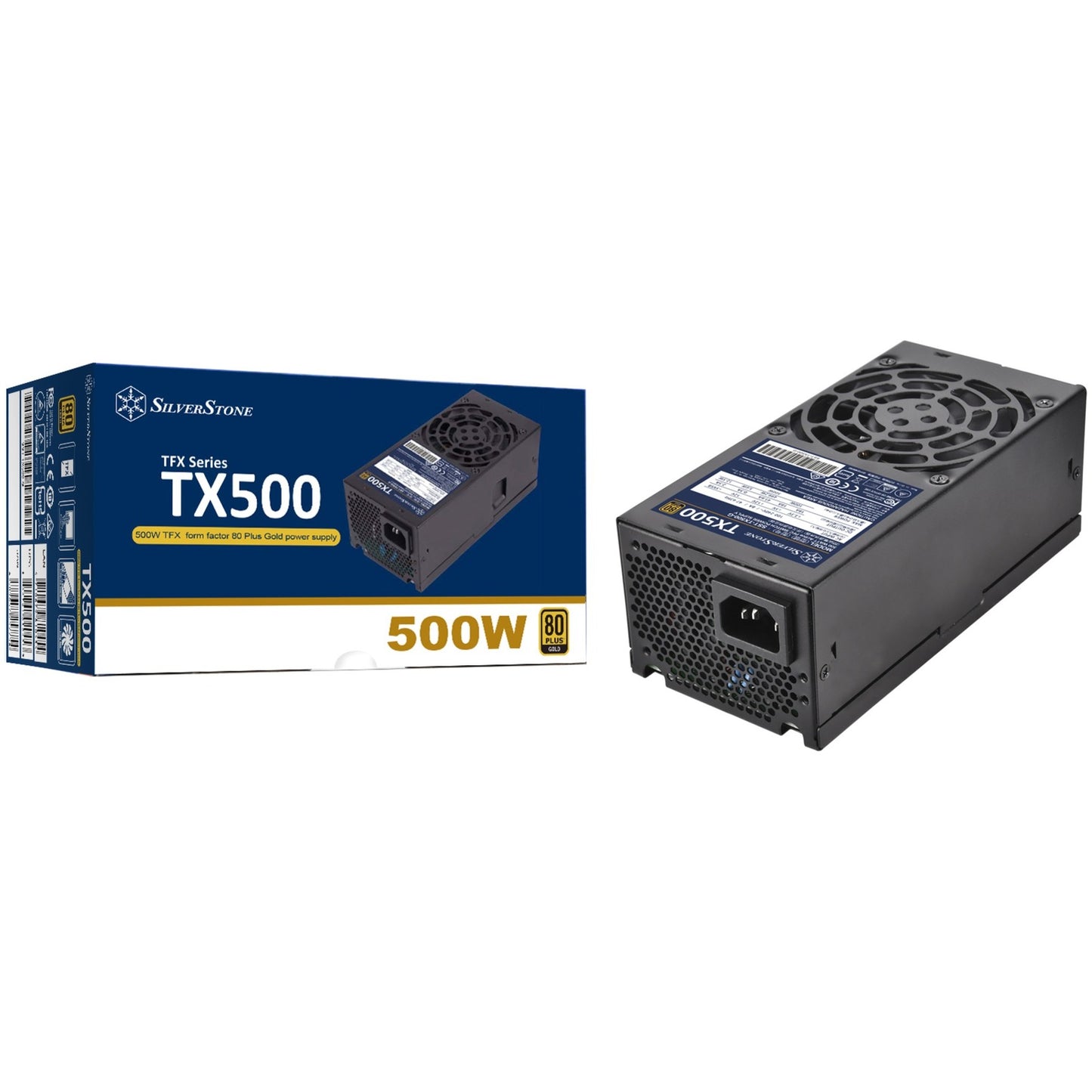 SilverStone sst-tx500-g 500 watt voeding (zwart, 2x pcie)