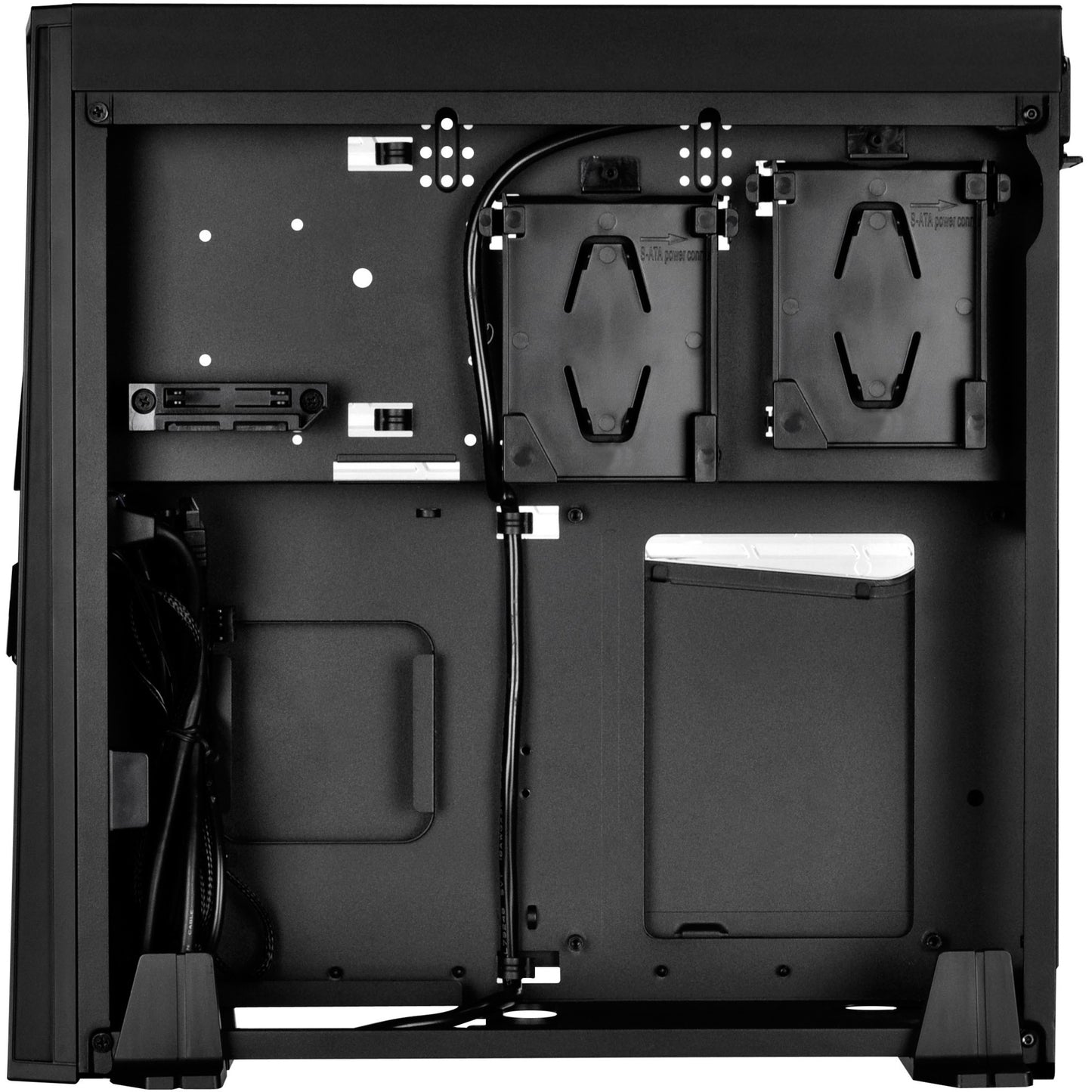 SilverStone sst-rvz02b-w window-kit desktop behuizing (zwart | 2x usb-a | window)
