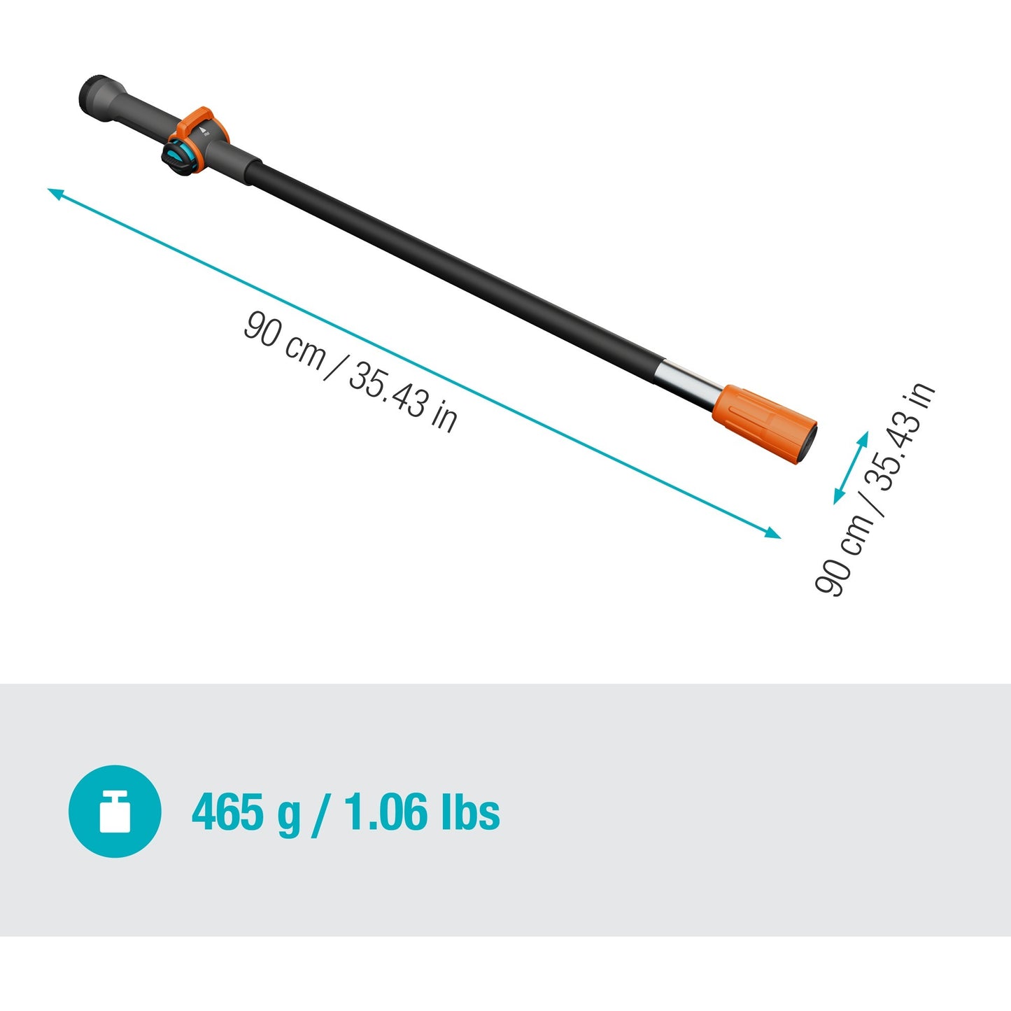 GARDENA cleansystem steel s, 90cm (18800-20)