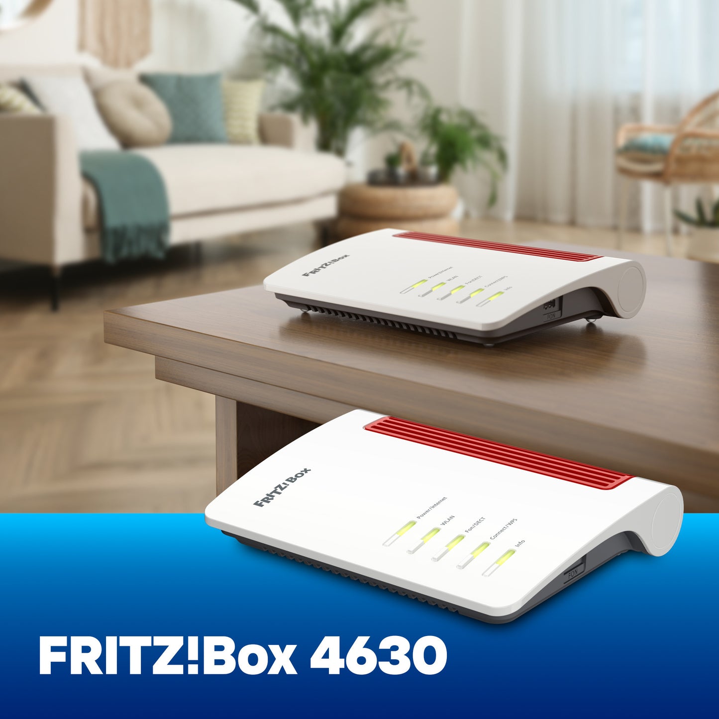 FRITZ! box 4630 edition international router (wit rood, mesh wi-fi, 2.5 gbit s)