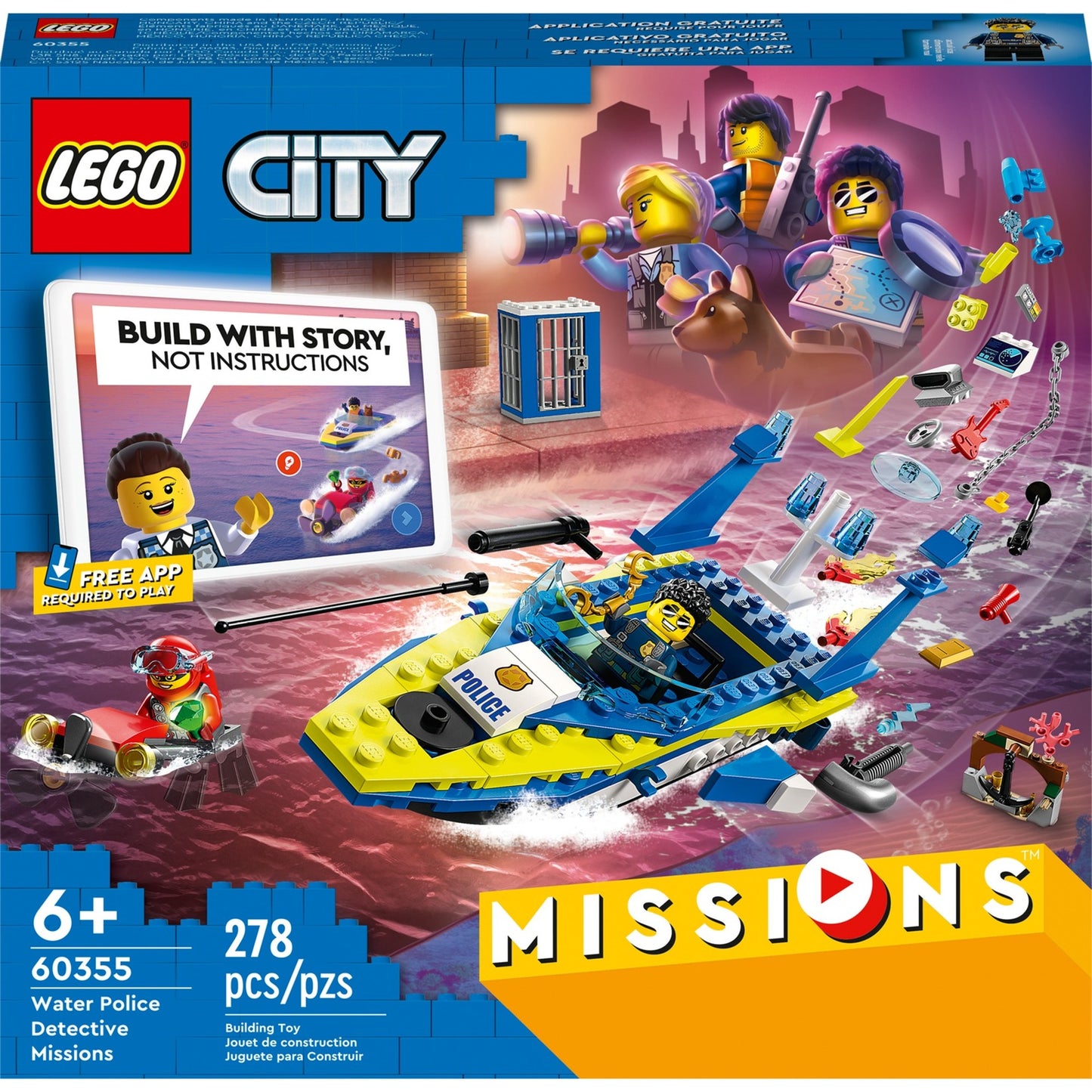 LEGO city - waterpolitie recherchemissies constructiespeelgoed (60355)
