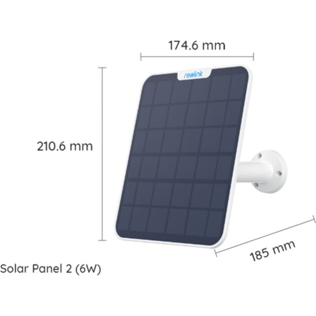 Reolink Solar Panel 2 (6W) zonnepaneel (Wit, USB-C)